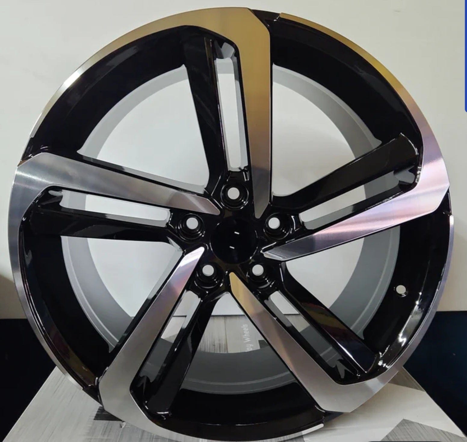 H837F 17x7.5 5x114.3 GLOSS BLACK MACHINED FACE - Gun Hill Tire House (WTW - WHOLESALE TIRES & WHEELS)