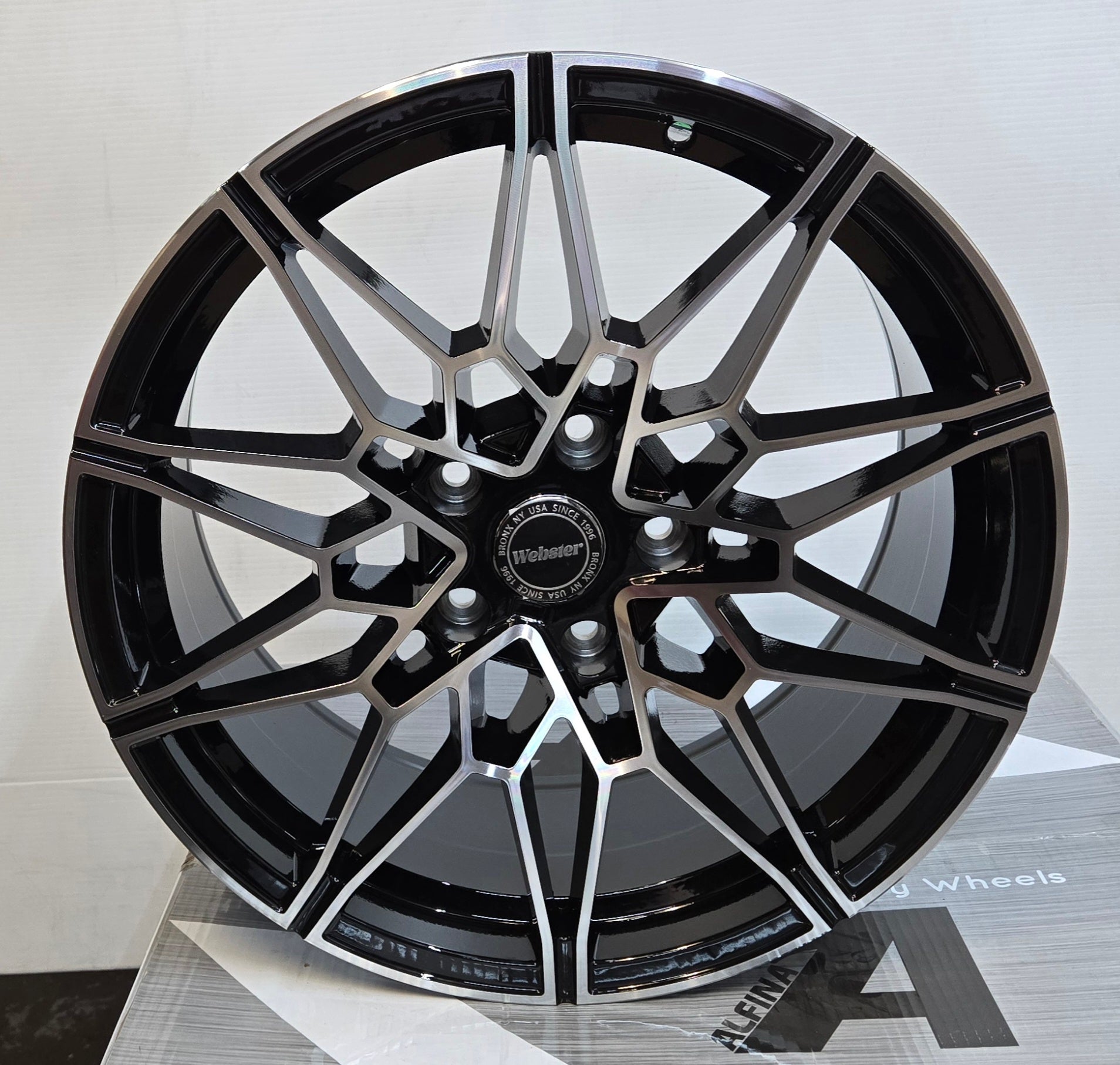RPL - 5075 826M STYLE 18x9.0 5x120 GLOSS BLACK MACHINED FACE - Gun Hill Tire House (WTW - WHOLESALE TIRES & WHEELS)