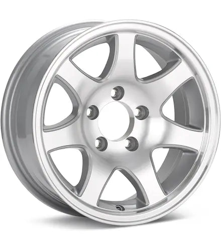 SENDEL TOWABLE T02 SILVER MACHINED W/CLEARCOAT - Gun Hill Tire House (WTW - WHOLESALE TIRES & WHEELS)