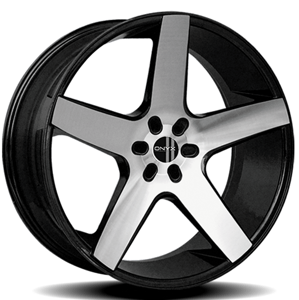 ONYX 908 20X8.5 5 LUG BLANK GLOSS BLACK MACHINE - Gun Hill Tire House (WTW - WHOLESALE TIRES & WHEELS)