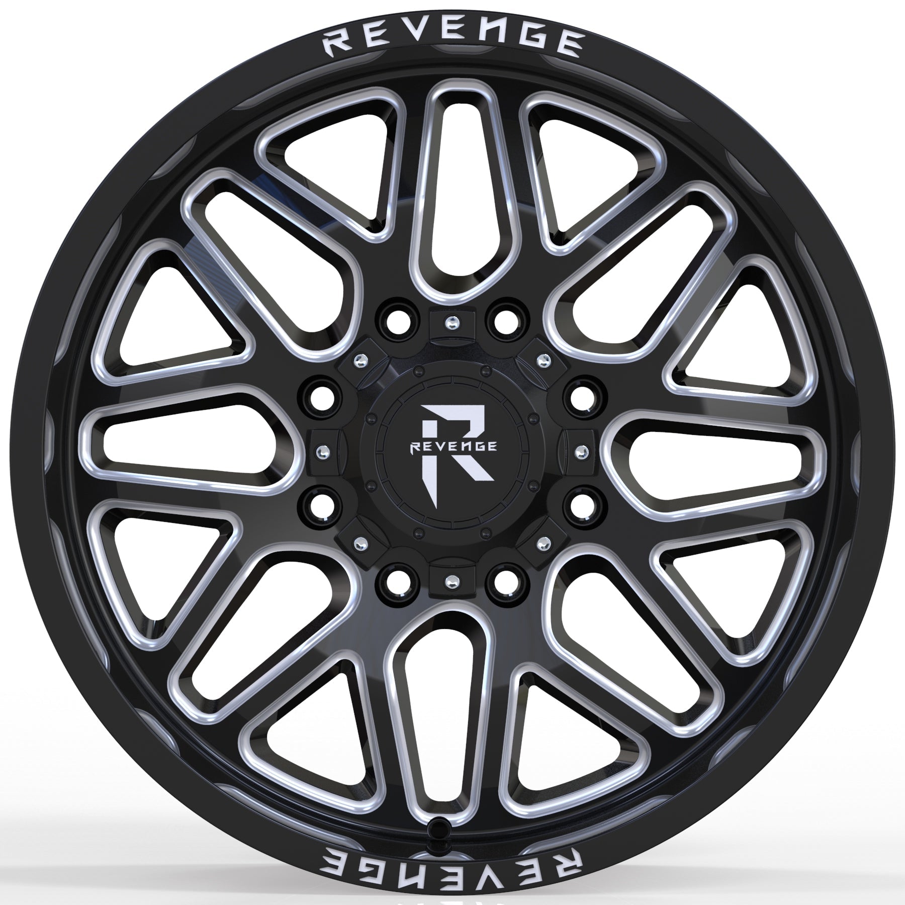 REVENGE RV - 206 20X10 8X170 BLACK MILLED - Gun Hill Tire House (WTW - WHOLESALE TIRES & WHEELS)