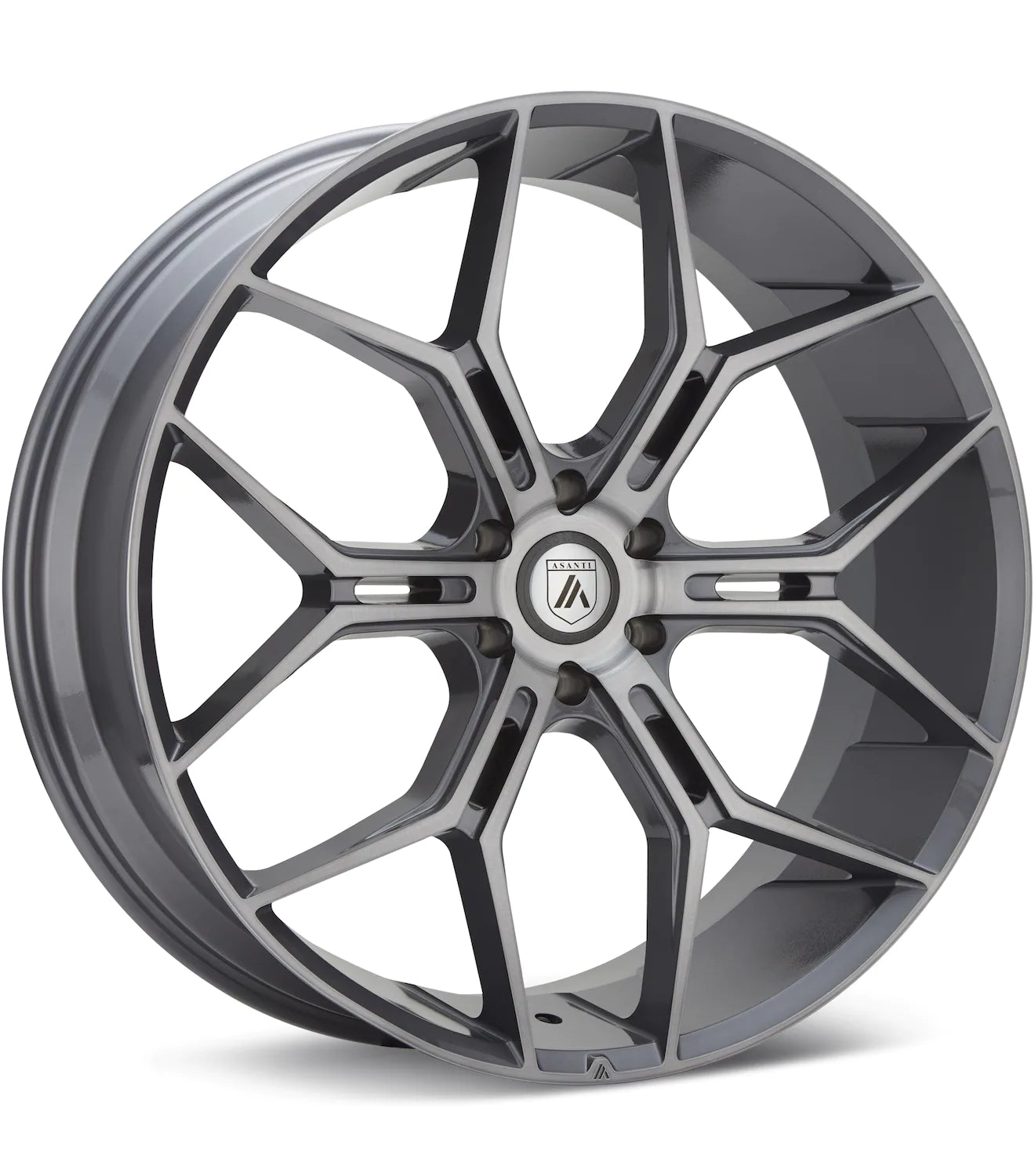ASANTI BLACK LABEL ABL - 38 BRUSHED TITANIUM - Gun Hill Tire House (WTW - WHOLESALE TIRES & WHEELS)
