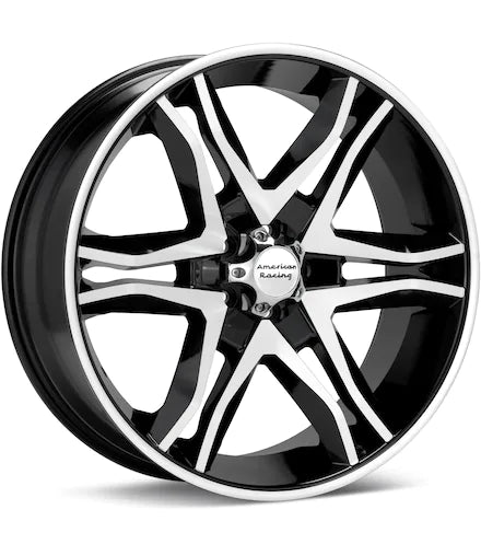 AMERICAN RACING WHEELS AR893 MAINLINE MACHINED W/BLACK ACCENT - Gun Hill Tire House (WTW - WHOLESALE TIRES & WHEELS)