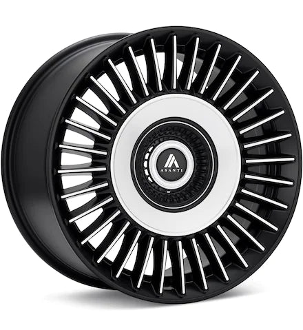 ASANTI BLACK LABEL ABL - 40 MACHINED W/SATIN BLACK ACCENT - Gun Hill Tire House (WTW - WHOLESALE TIRES & WHEELS)