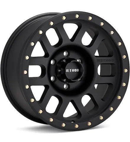 METHOD MR309 GRID MATTE GREY W/BLACK LIP - Gun Hill Tire House (WTW - WHOLESALE TIRES & WHEELS)