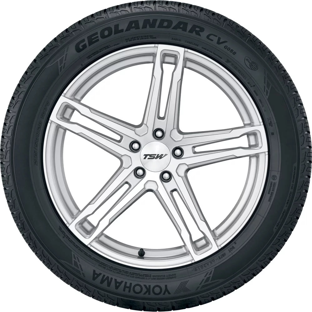215/60R17 Yokohama Geolandar CV G058 96H BW All Season Tire - Gun Hill Tire House (WTW - WHOLESALE TIRES & WHEELS)