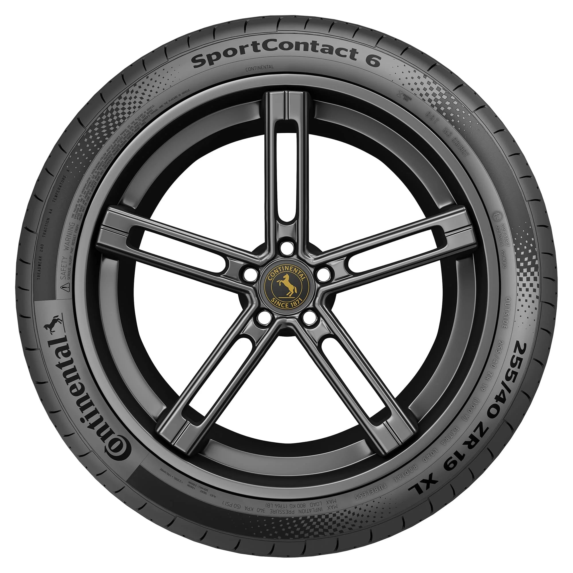 285/35ZR19 Continental Contisportcontact 6 Summer (103Y) XL Passenger Tire - Gun Hill Tire House (WTW - WHOLESALE TIRES & WHEELS)