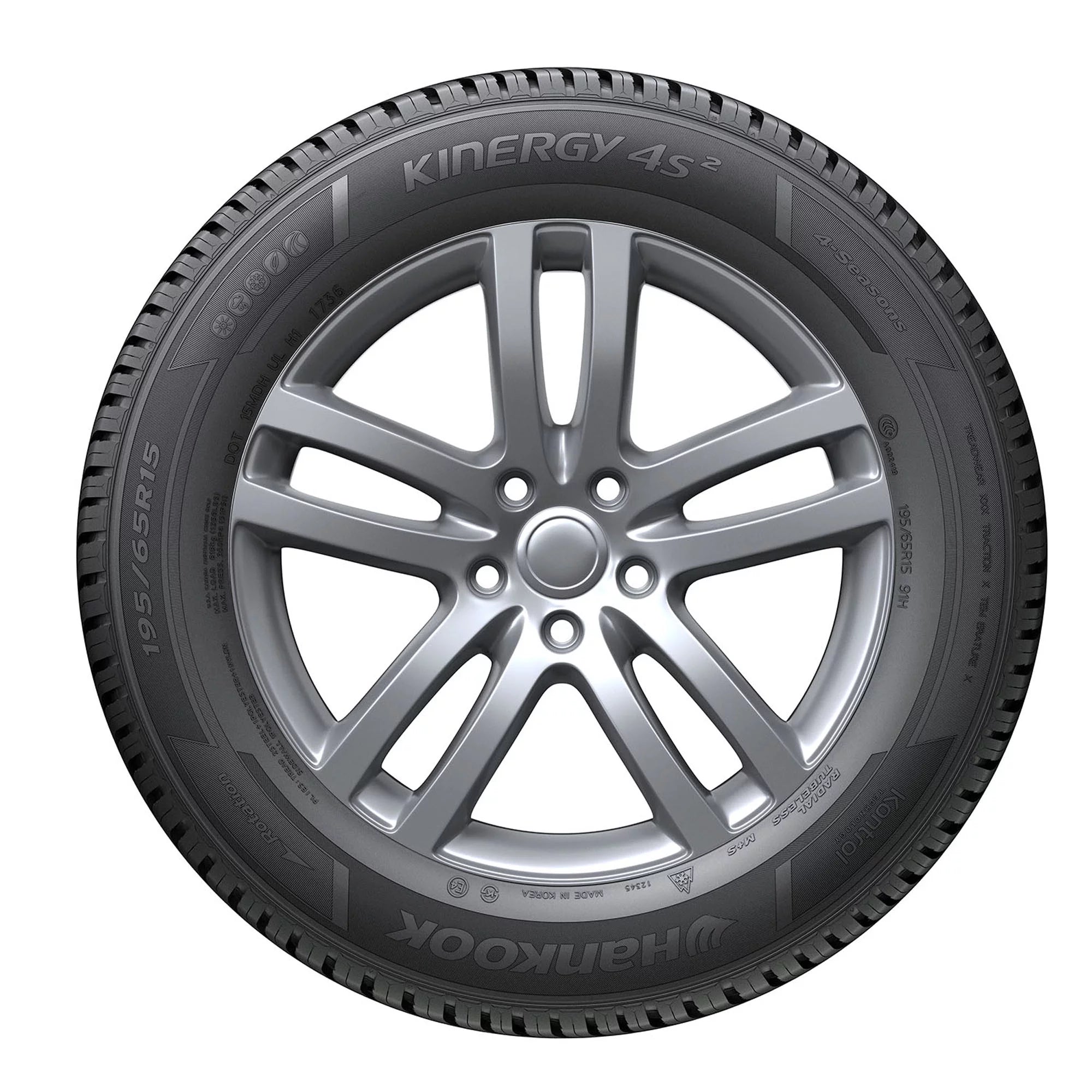 215/55R16 Hankook Kinergy 4S2 (H750) All Weather 97V XL Passenger Tire - Gun Hill Tire House (WTW - WHOLESALE TIRES & WHEELS)