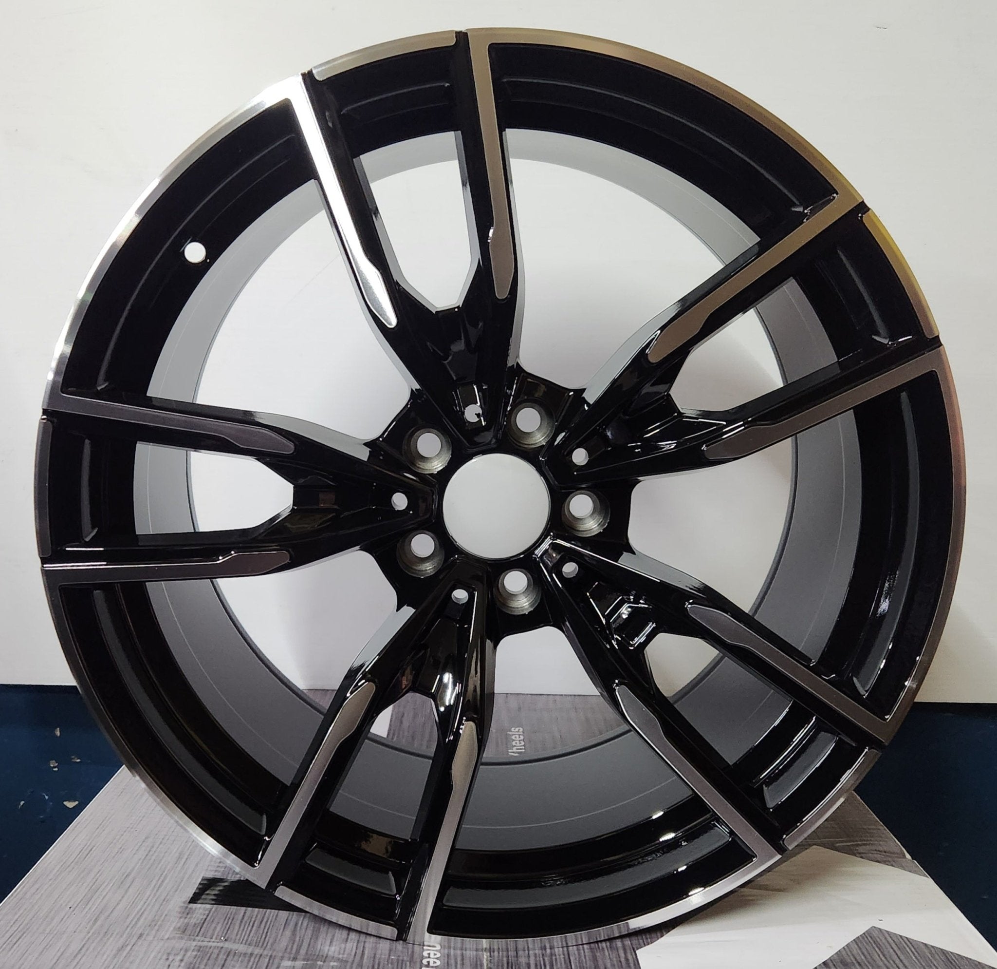OE - 5478 792M STYLE 19X9.5 5X112 PIANO BLACK MACHINED FACE AND MACHINED LINE - Gun Hill Tire House (WTW - WHOLESALE TIRES & WHEELS)