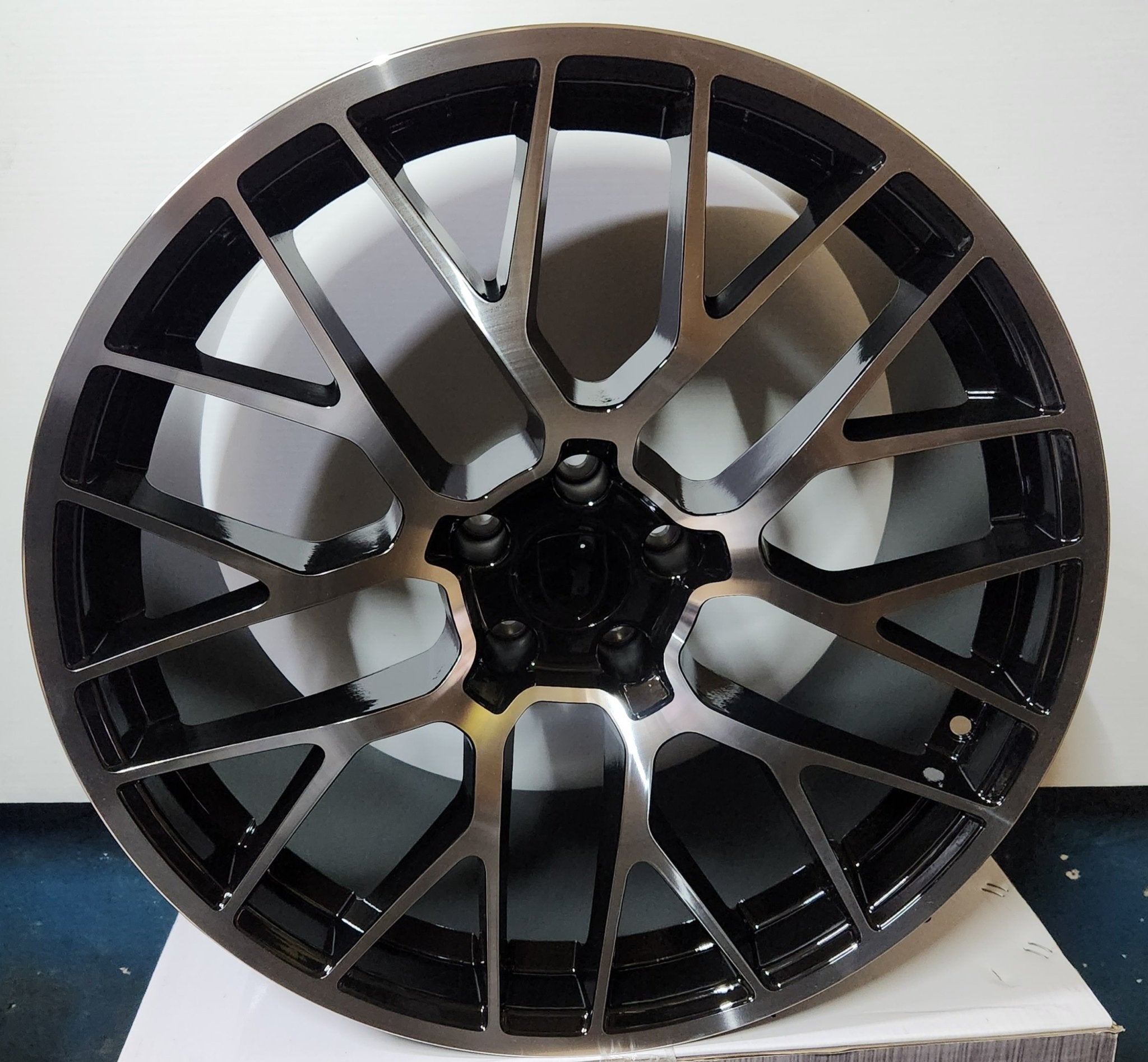 W854 20X9.0 5X112 BLACK MACHINED FACE - Gun Hill Tire House (WTW - WHOLESALE TIRES & WHEELS)