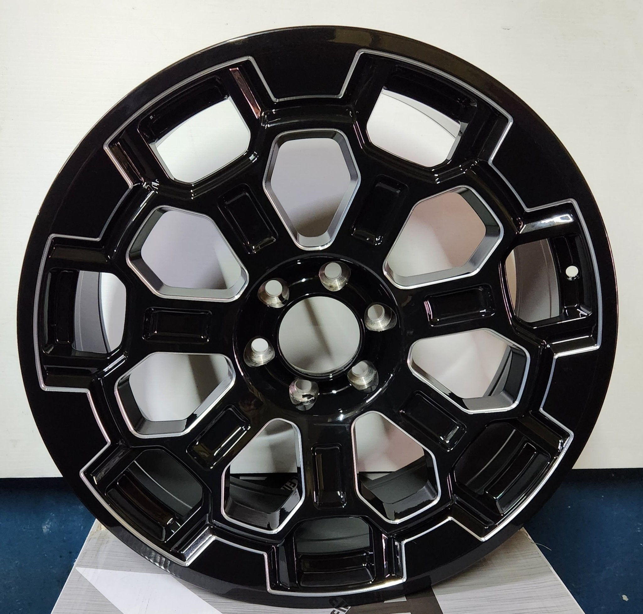 TRD 2022 AO9980 OFF ROAD 20X9 6X139.7 - @PIANO BLACK MILL FACE - Gun Hill Tire House (WTW - WHOLESALE TIRES & WHEELS)