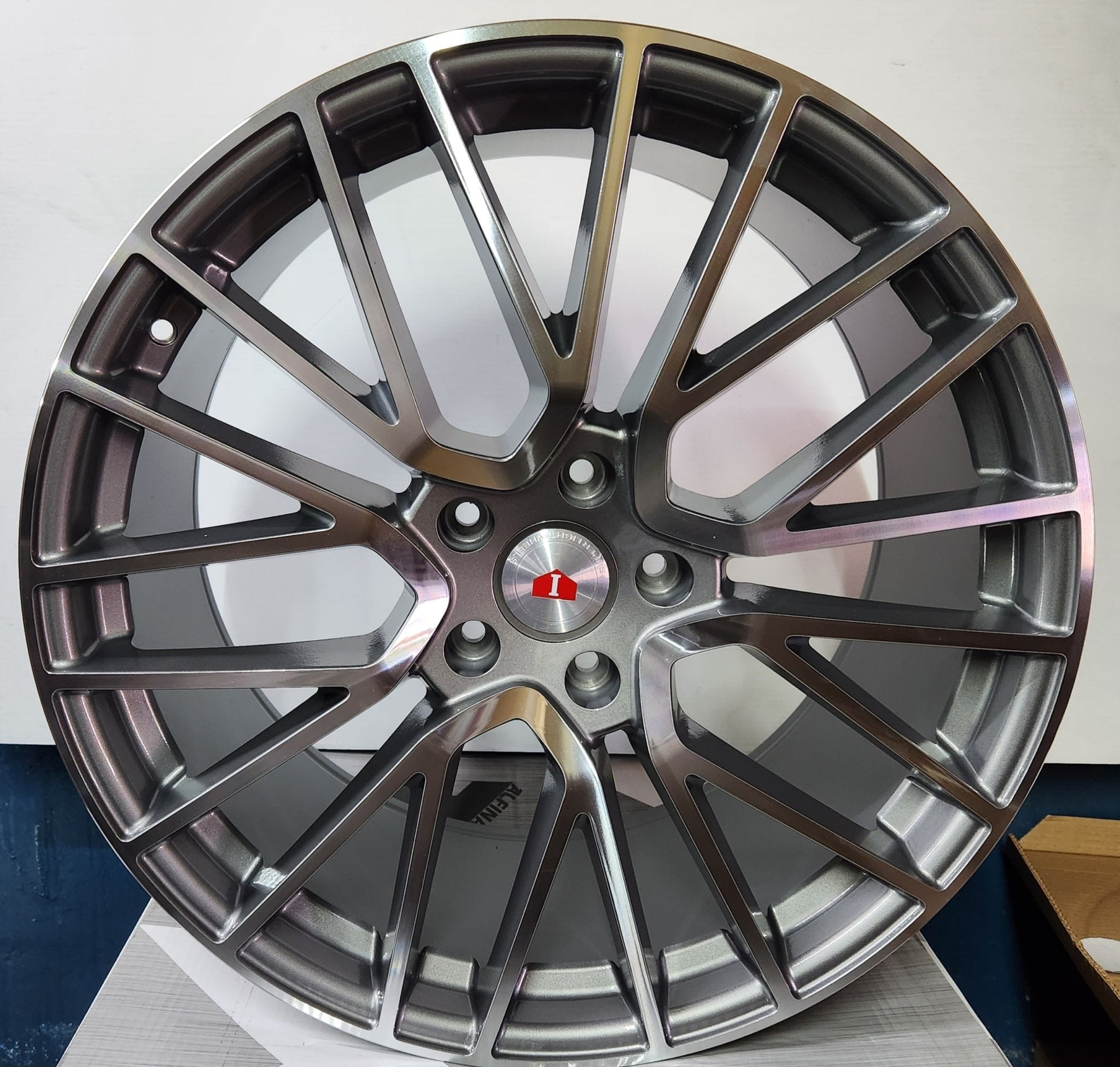 RP27 22X11 5X130 MACHINED FACE W/GUNMETAL OUTLINE - Gun Hill Tire House (WTW - WHOLESALE TIRES & WHEELS)