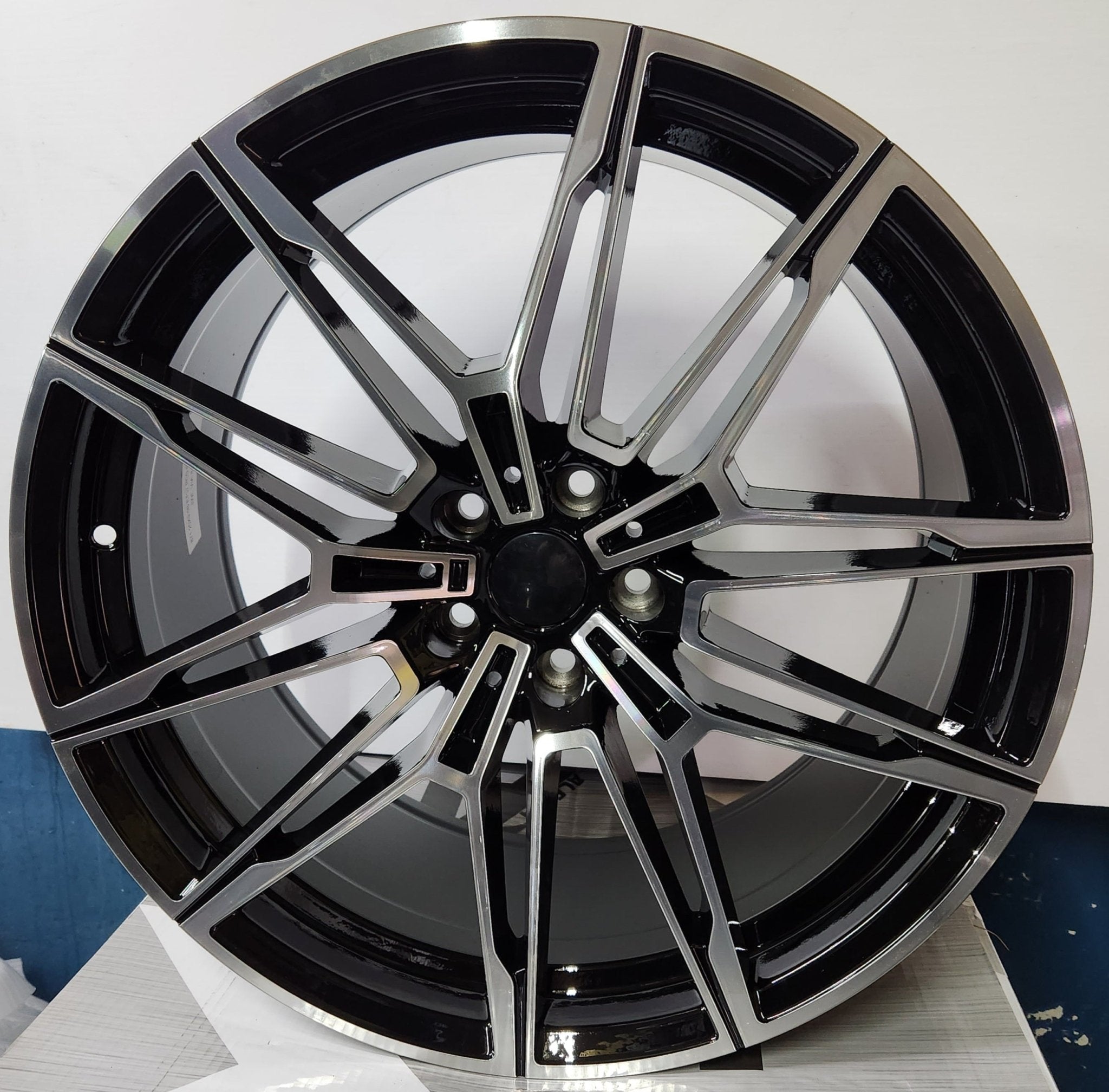 WHEELS - 871 20x8.5 5x112 BLACK MACHINE FACE - Gun Hill Tire House (WTW - WHOLESALE TIRES & WHEELS)
