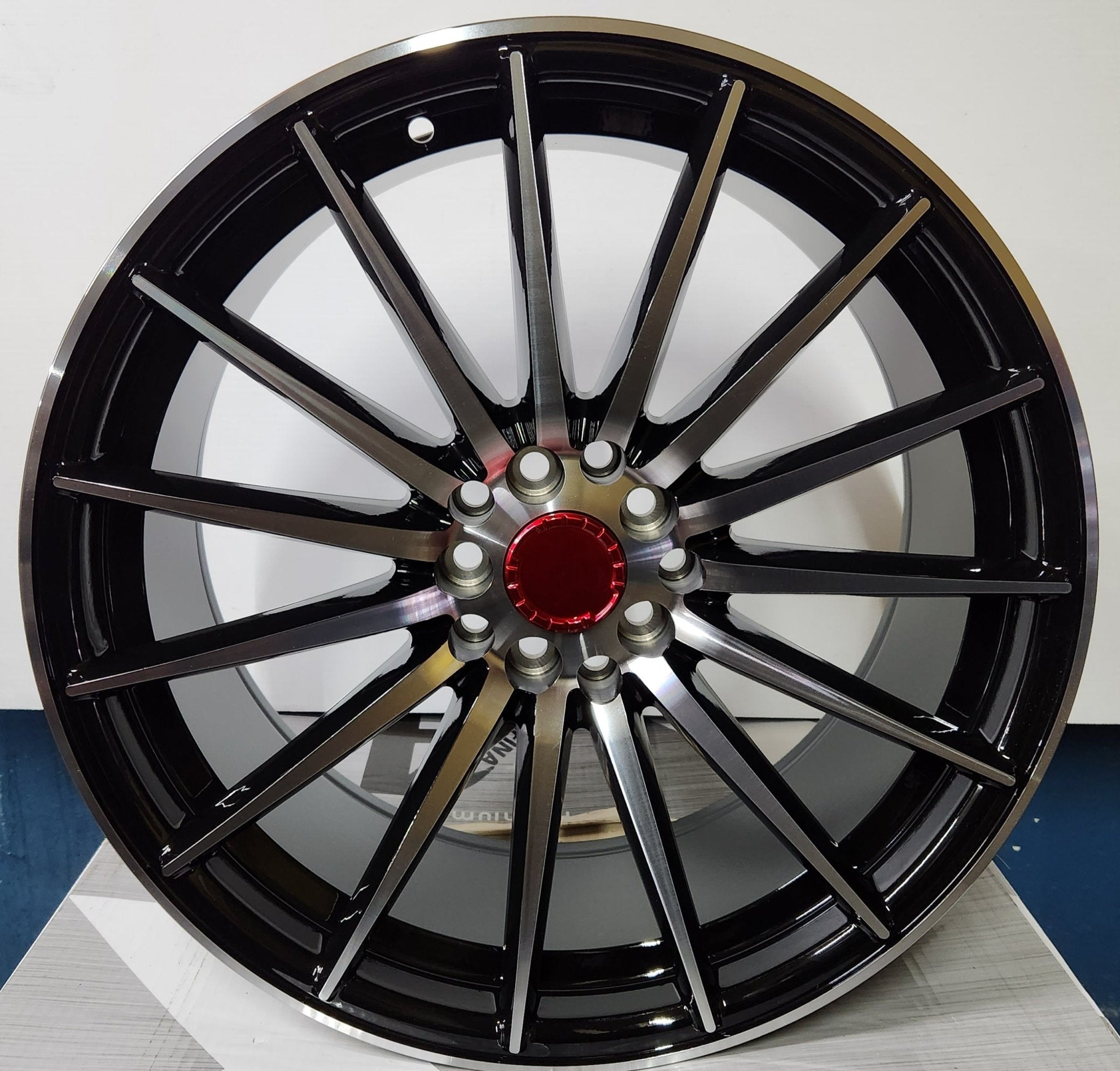 ZS - 84 VFS - 2 STYLE 18X8.0 5X110 5X114 PIANO BLACK MACHINED FACE - Gun Hill Tire House (WTW - WHOLESALE TIRES & WHEELS)