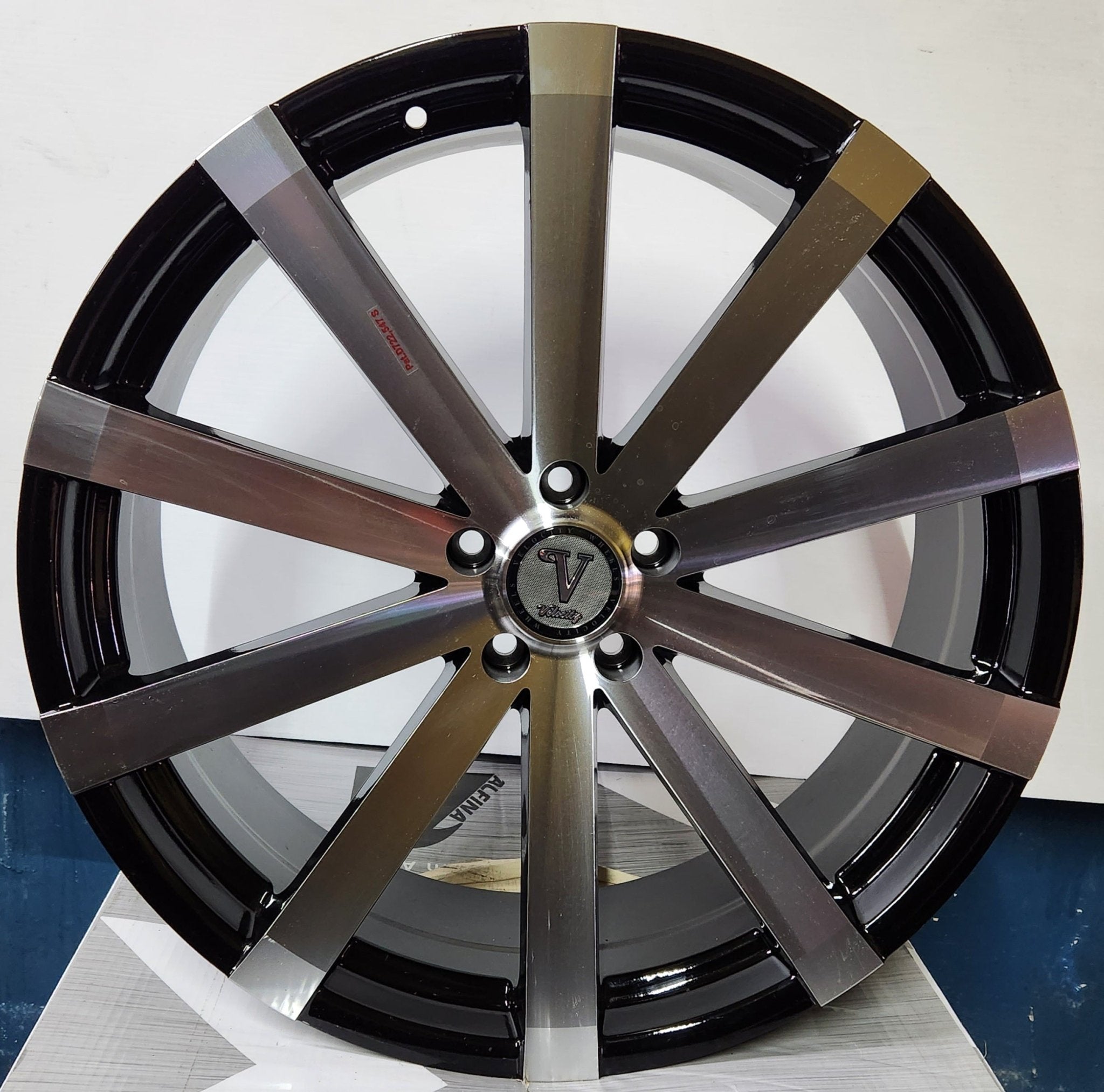 Velocity VW12 22X9 6X5.5 BLACK+ MACHINED - Gun Hill Tire House (WTW - WHOLESALE TIRES & WHEELS)