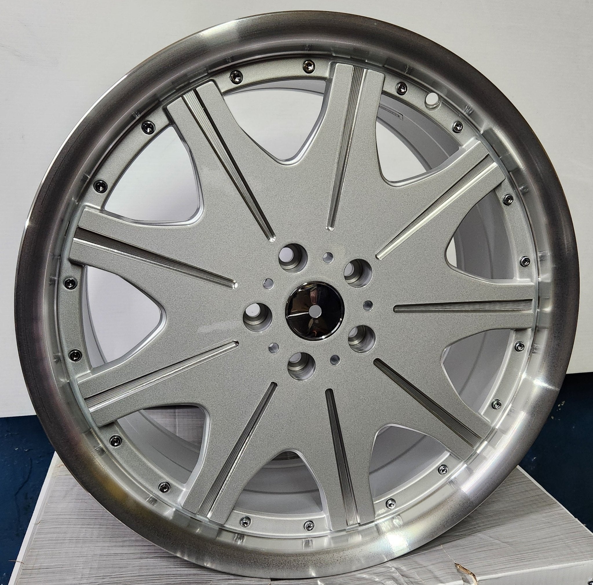 OE - 10364 19x9.5 5x112 5X114.3 SILVER MACHINED FACE AND LIP - Gun Hill Tire House (WTW - WHOLESALE TIRES & WHEELS)