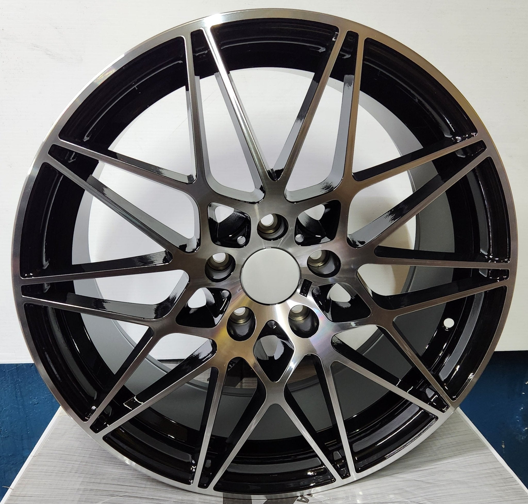OE - 0173 666M 19x8.5 5x120 BLACK MACHINED FACE - Gun Hill Tire House (WTW - WHOLESALE TIRES & WHEELS)