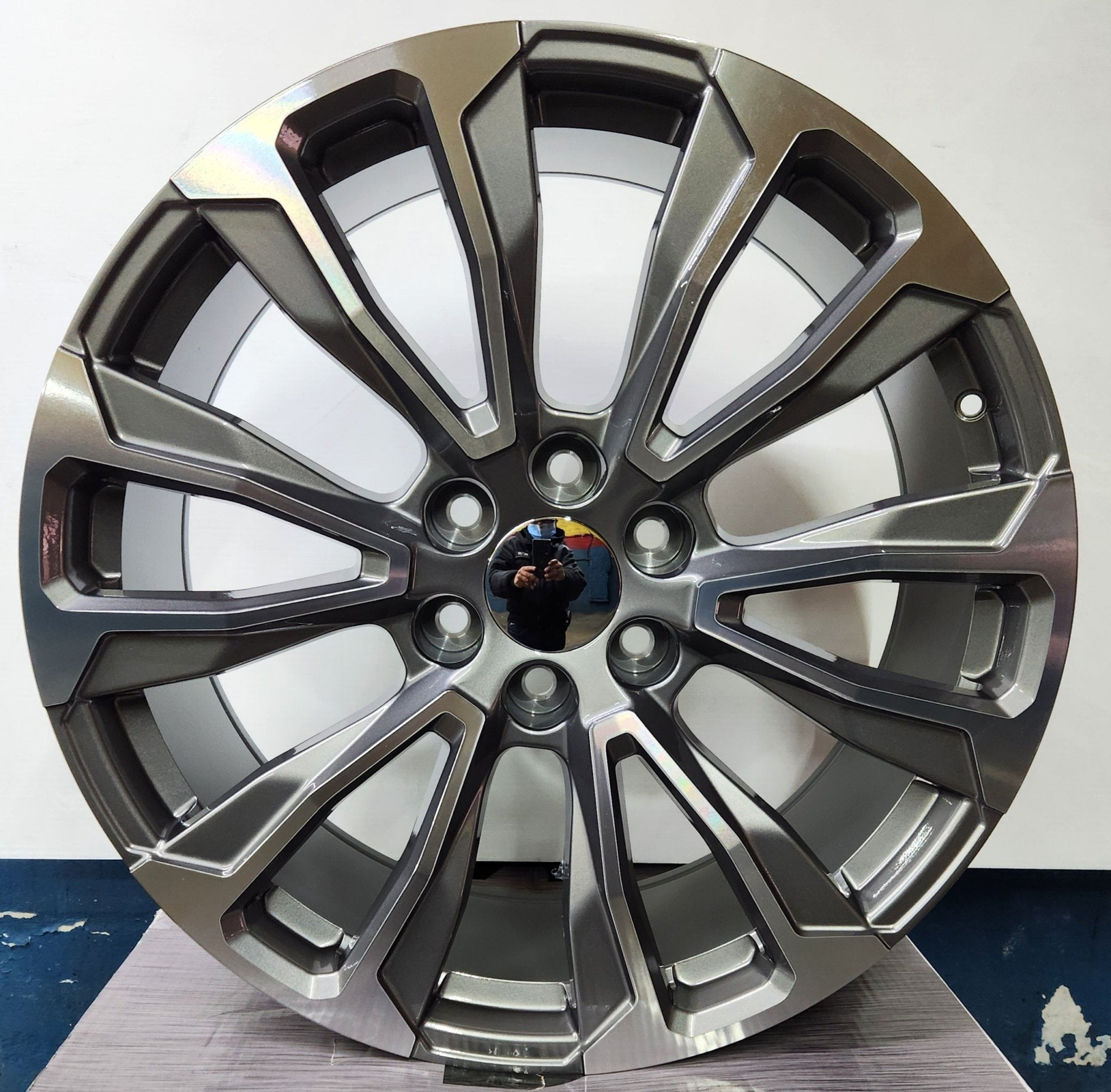 REP204 26X10 6X139.7 GUNMETAL MACHINE FACE - Gun Hill Tire House (WTW - WHOLESALE TIRES & WHEELS)