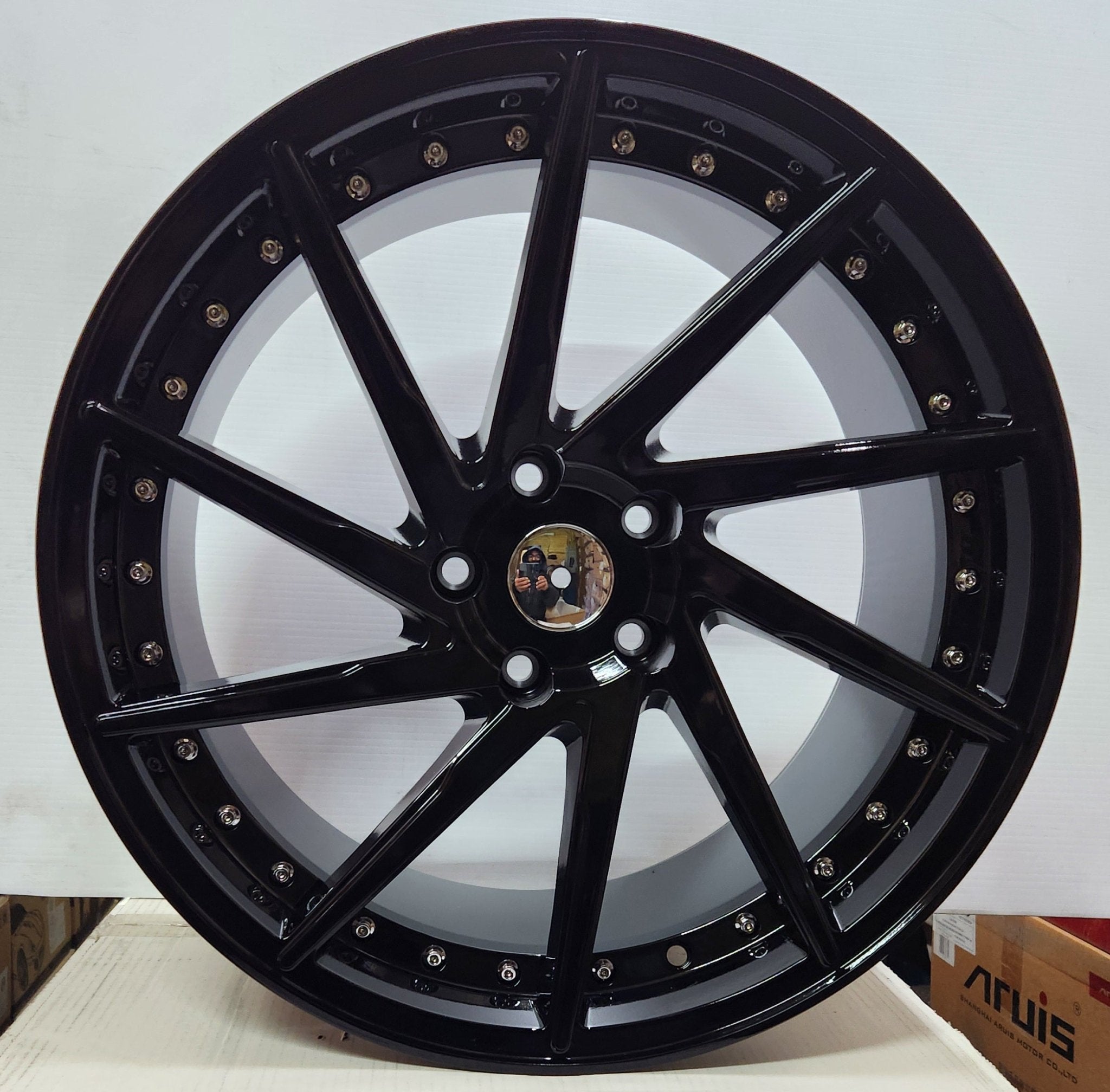 VOSSEN STYLE - PW OE02 CVT 19x8.5 5x4.5 PIANO BLACK - Gun Hill Tire House (WTW - WHOLESALE TIRES & WHEELS)