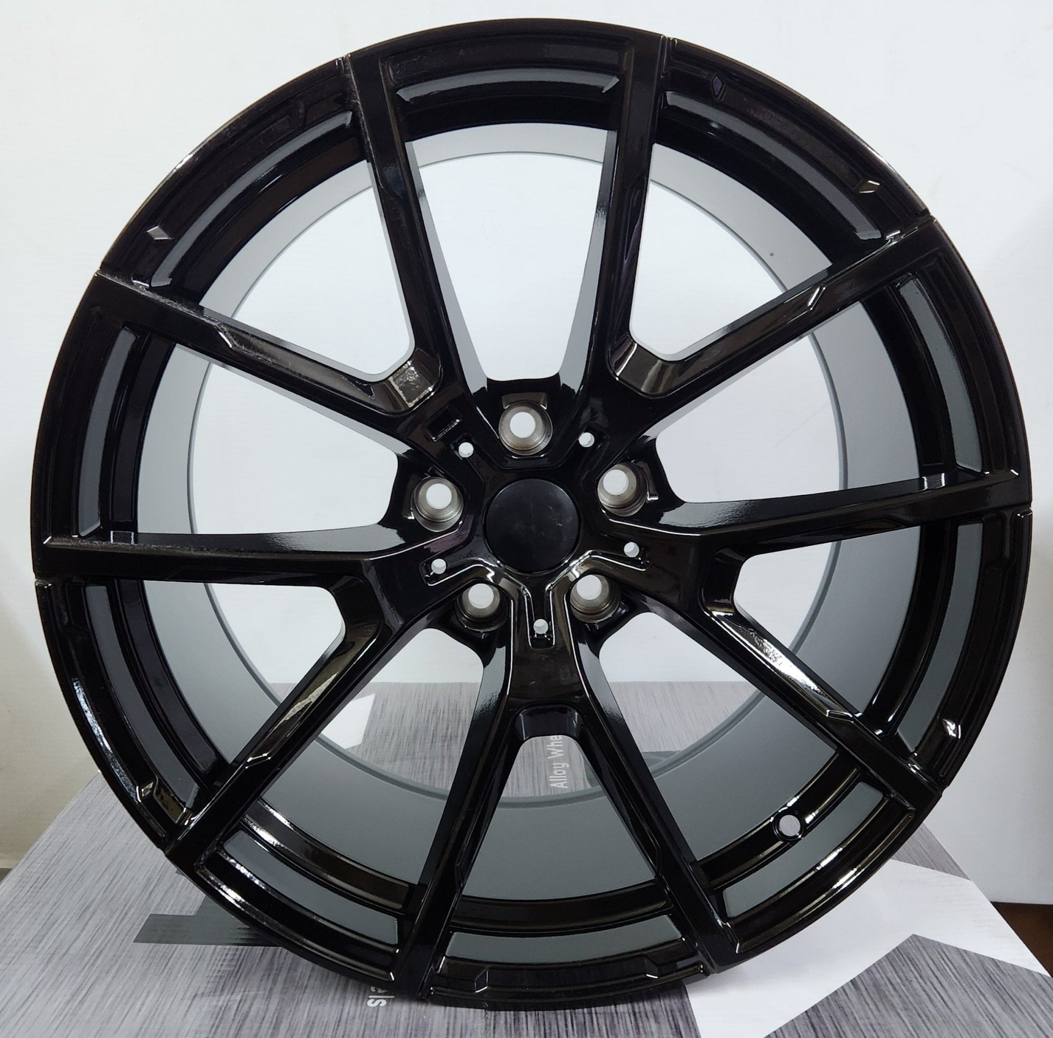 OE - 5398 728M STYLE 19x8.5 5x112 GLOSS BLACK - Gun Hill Tire House (WTW - WHOLESALE TIRES & WHEELS)
