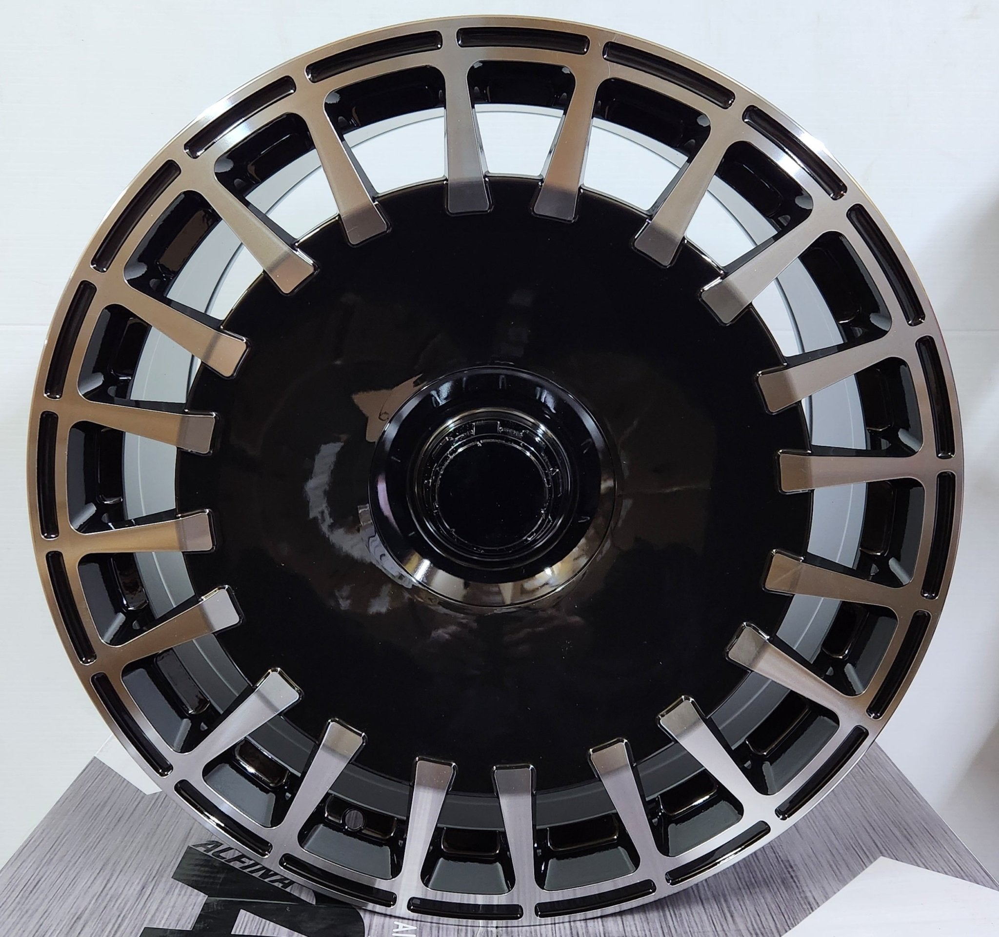 WHEELS - 22269 - 15 20X9.5 5X112 PIANO BLACK MACHINE FACE - Gun Hill Tire House (WTW - WHOLESALE TIRES & WHEELS)
