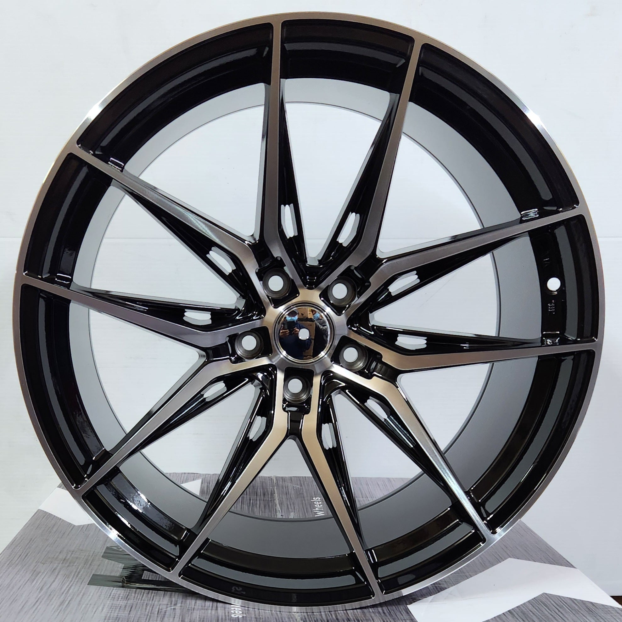 PEGASUS - 5559 Si - 04 20x9.0 5x112 5x114.3 BLACK MACHINE FACE - Gun Hill Tire House (WTW - WHOLESALE TIRES & WHEELS)