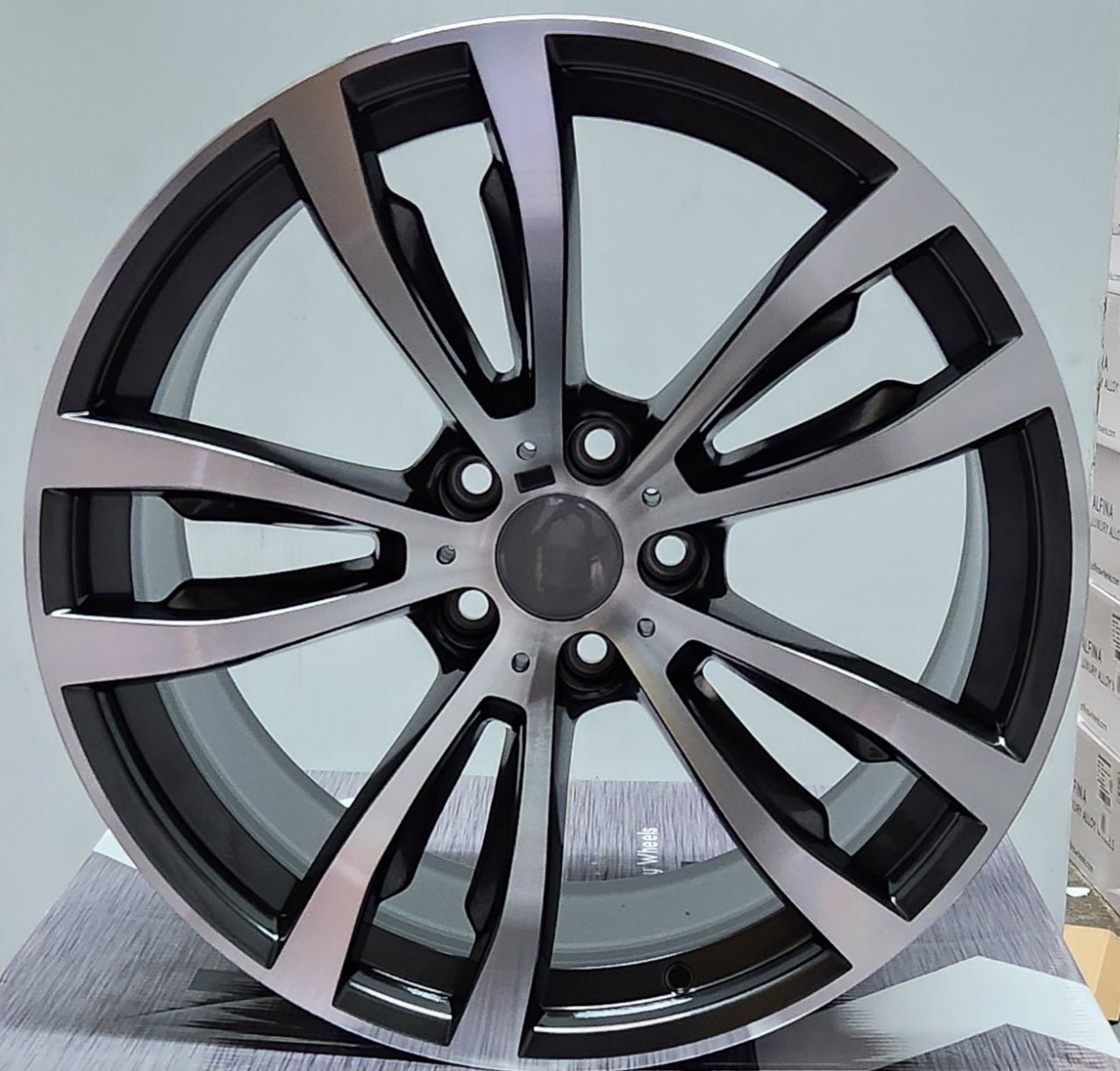 WCL201 20X10 5X120 GLOSS GRAPHITE MACHINE - Gun Hill Tire House (WTW - WHOLESALE TIRES & WHEELS)