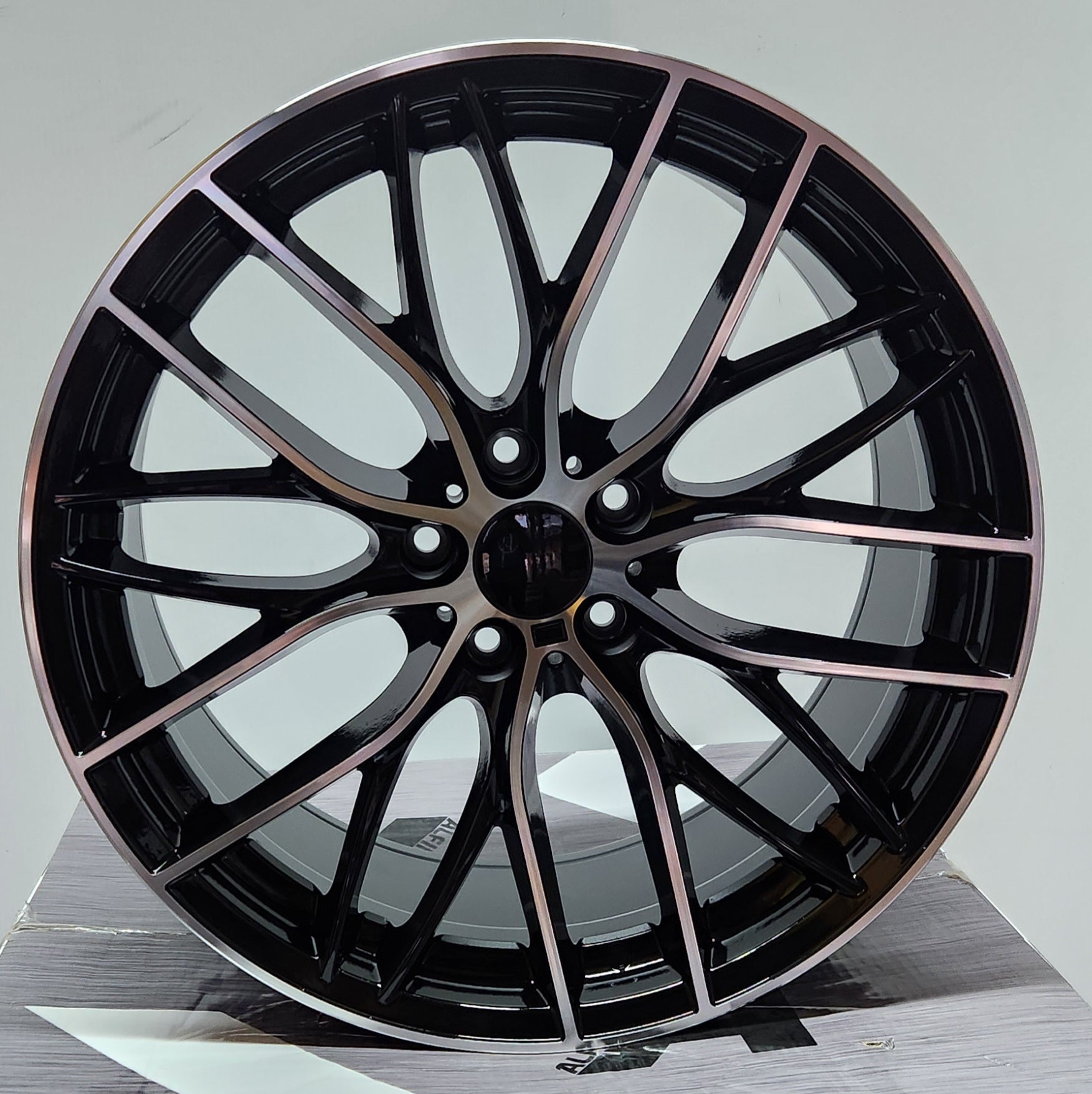 W740 20X8.5 5X120 BLACK MACHINED FACE - Gun Hill Tire House (WTW - WHOLESALE TIRES & WHEELS)