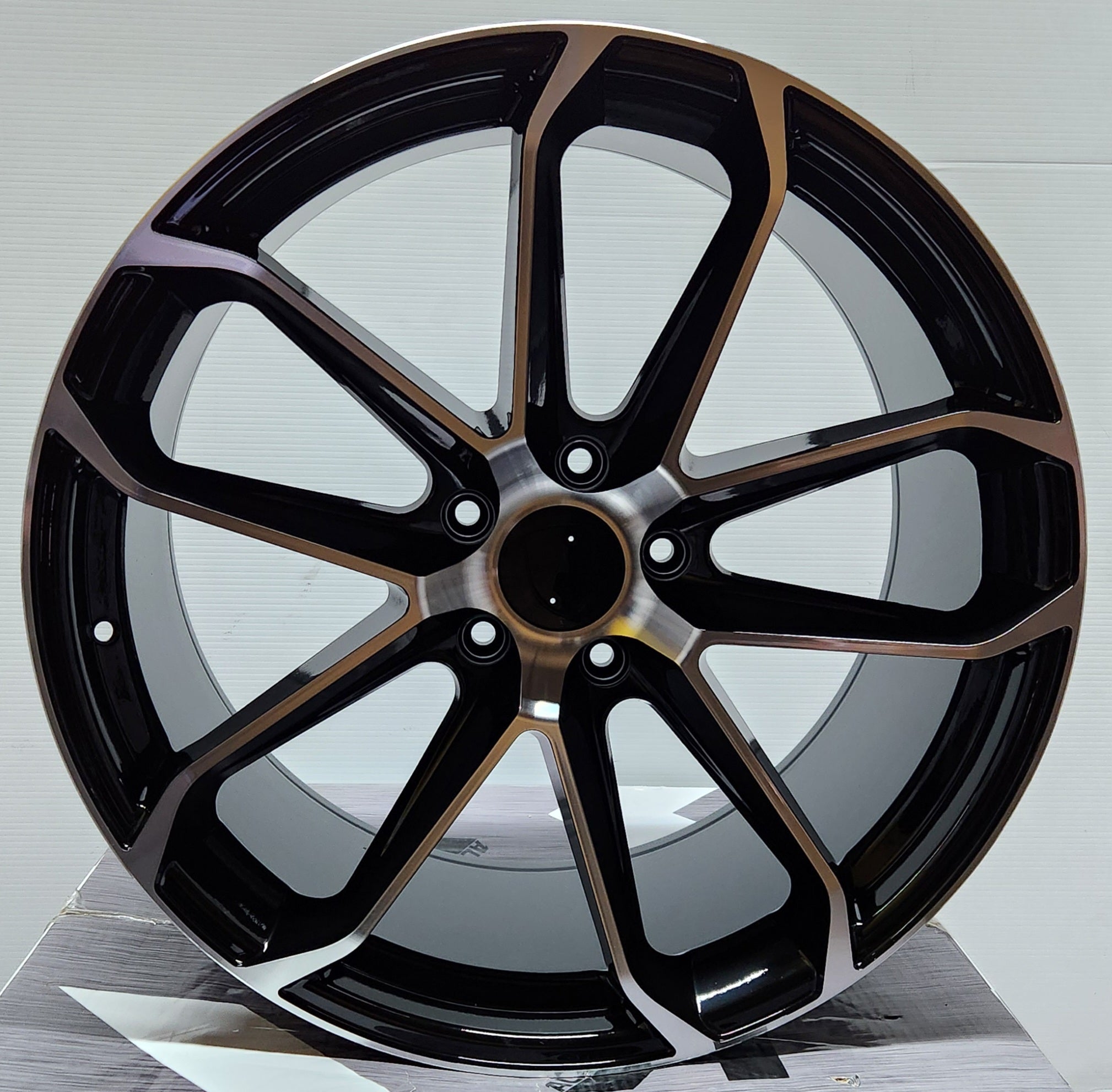 W861 22X11 5X130 GLOSS BLACK MACHINED FACE - Gun Hill Tire House (WTW - WHOLESALE TIRES & WHEELS)