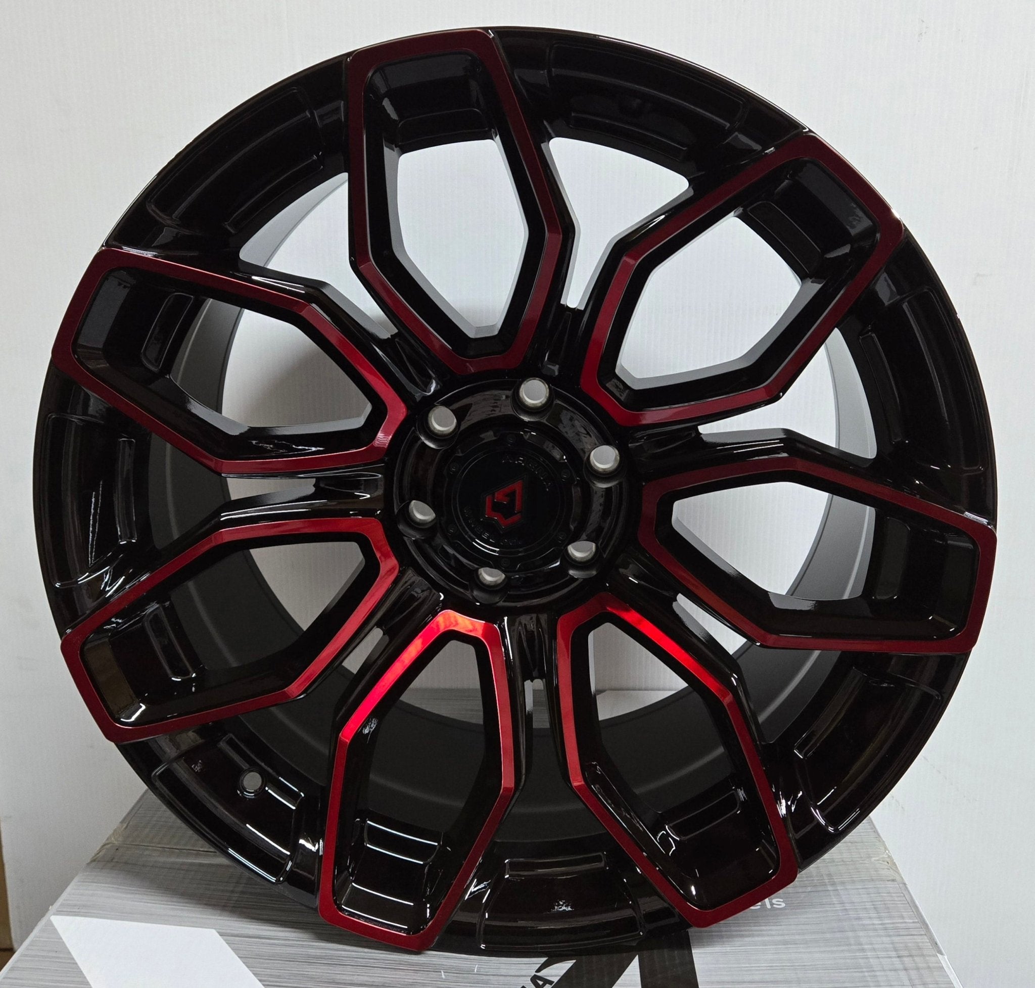 A116 ARENA COBRA 6X135 GLOSS BLACK MACHINE RED TINT - Gun Hill Tire House (WTW - WHOLESALE TIRES & WHEELS)