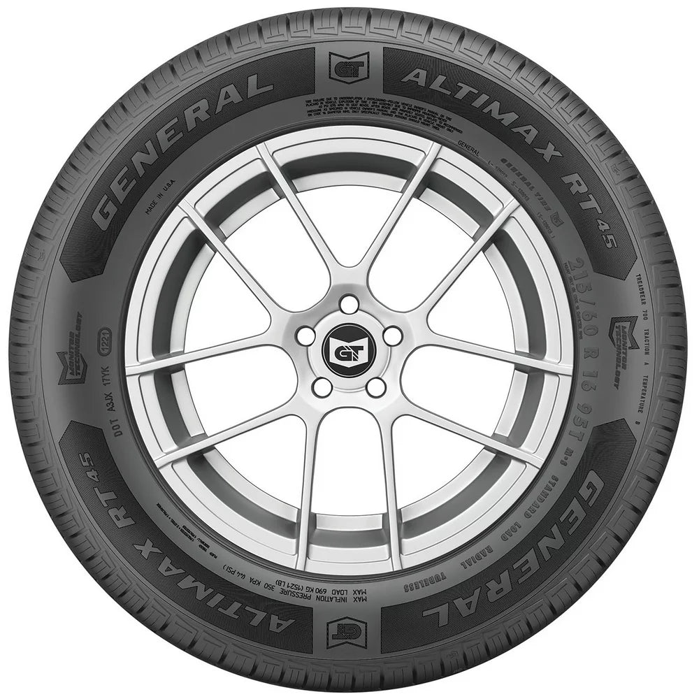 175/65R14 General Altimax RT45 All Season 175/65R14 82T Passenger Tire - Gun Hill Tire House (WTW - WHOLESALE TIRES & WHEELS)