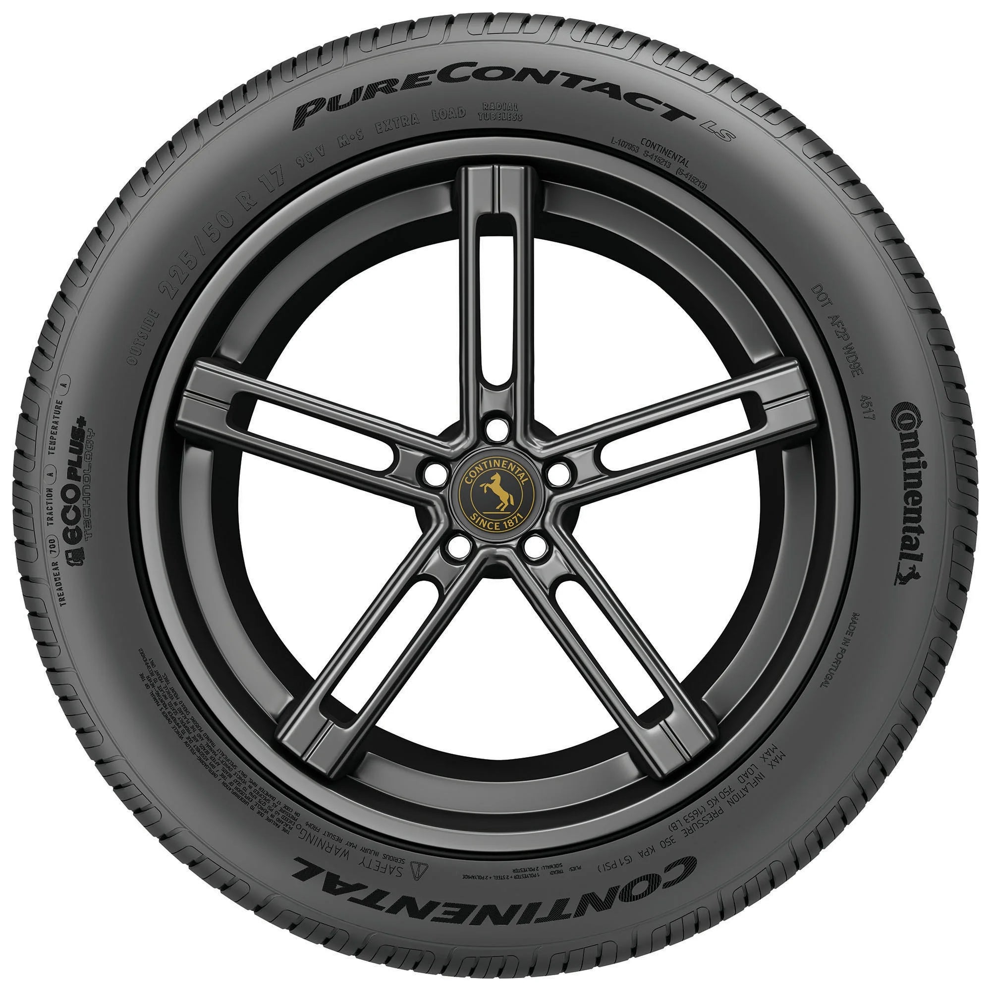 245/40R18XL Continental Purecontact LS 97V BSW All Season Tire - Gun Hill Tire House (WTW - WHOLESALE TIRES & WHEELS)