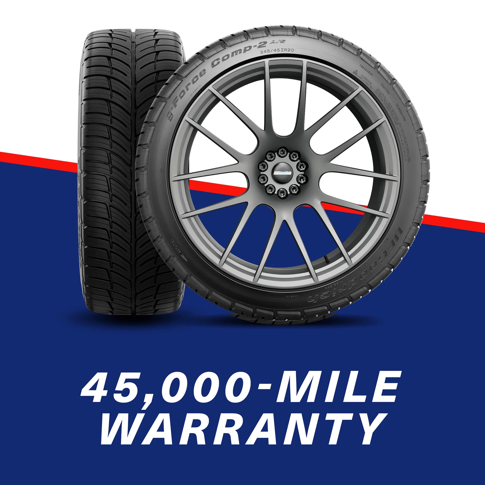245/50R19 BFGoodrich G - Force COMP - 2 A/S+ All Season 105W XL Passenger Tire - Gun Hill Tire House (WTW - WHOLESALE TIRES & WHEELS)