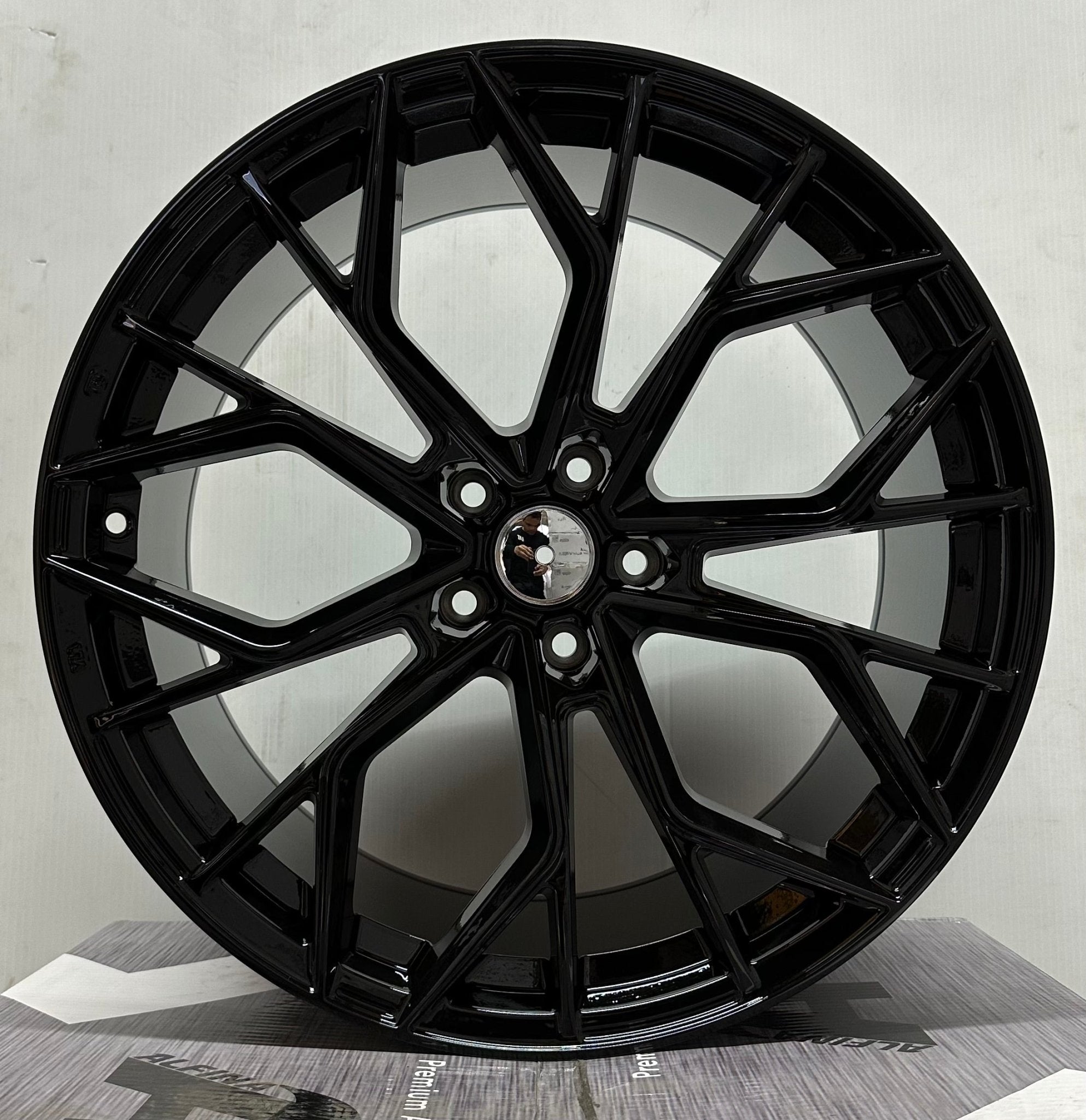 PEGASUS - 5558 Si - 03 20x10.0 5x112 / 5x114.3 GLOSS BLACK +38mm 73.1mm7 - Gun Hill Tire House (WTW - WHOLESALE TIRES & WHEELS)