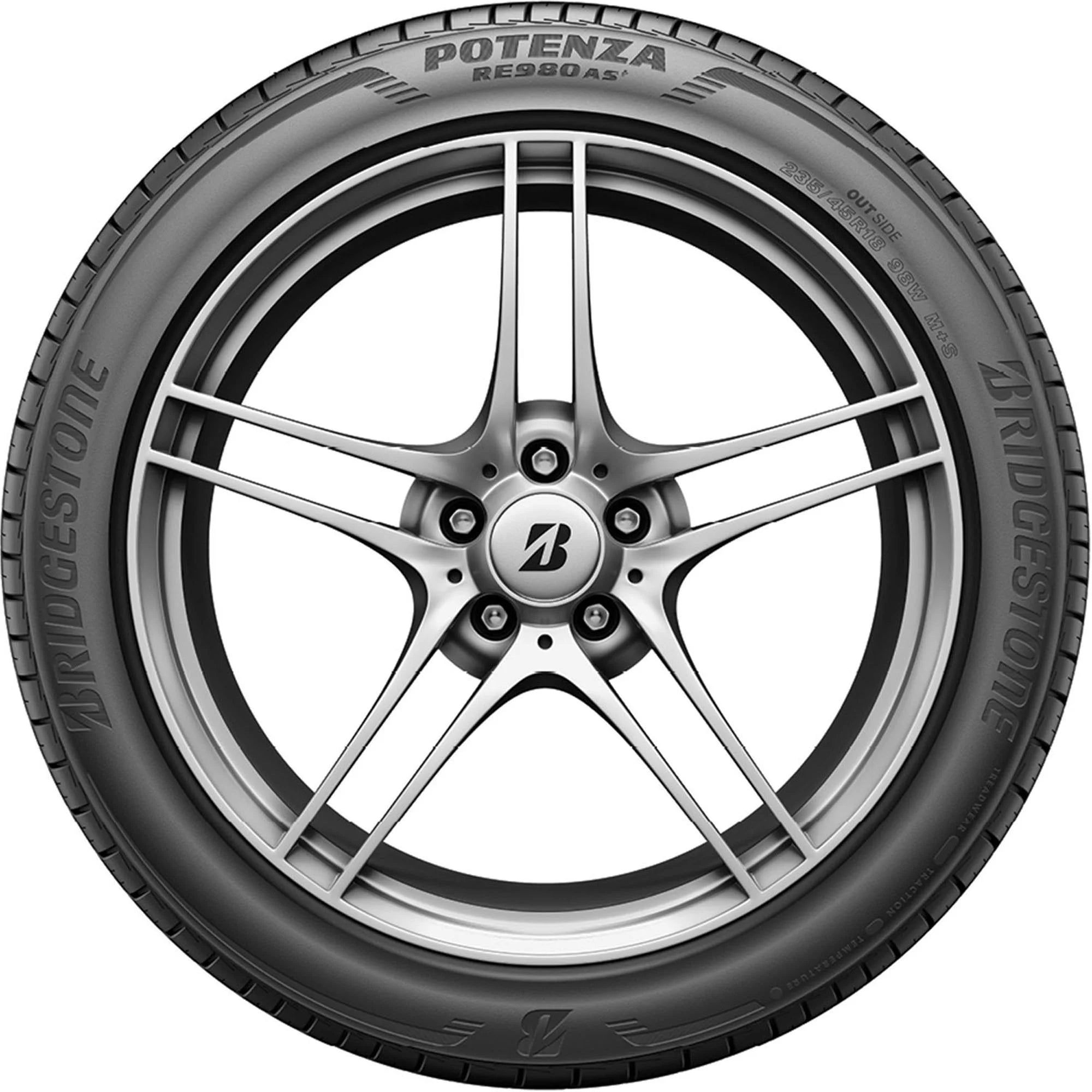 295/30R20 Bridgestone Potenza RE980AS+ Performance 101W XL Passenger Tire - Gun Hill Tire House (WTW - WHOLESALE TIRES & WHEELS)