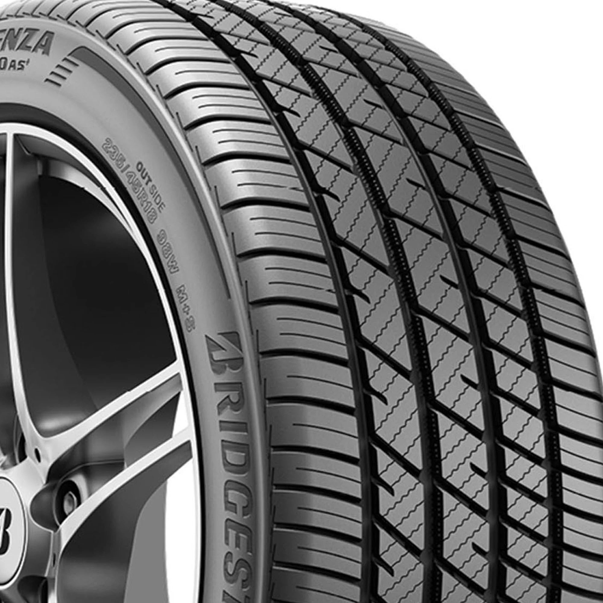 285/30R19 Bridgestone Potenza RE980AS+ Performance 98W XL Passenger Tire - Gun Hill Tire House (WTW - WHOLESALE TIRES & WHEELS)