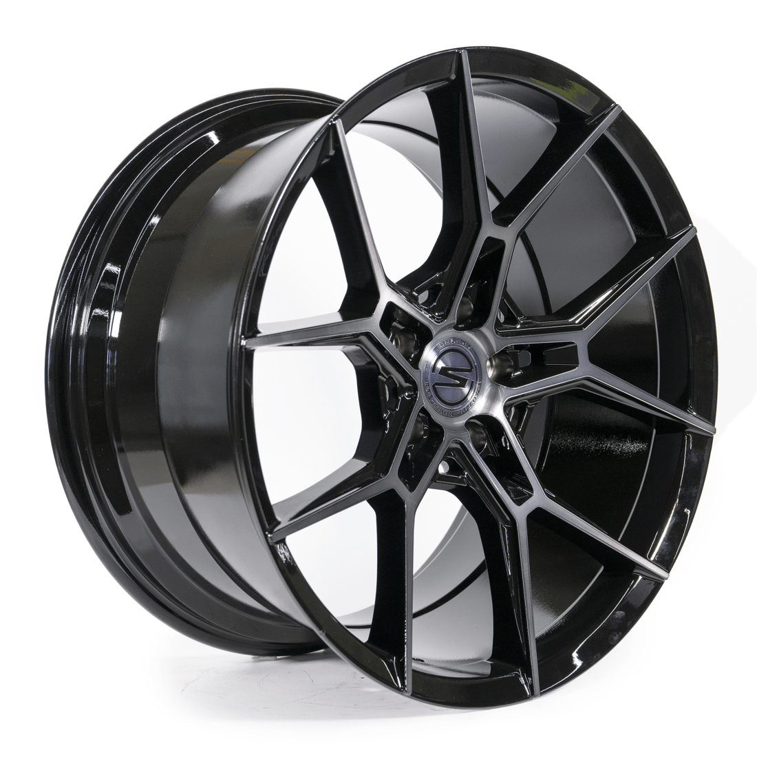 ARENA S102 ALPHINE 20X10.5 5X114.3 GLOSS BLACK BRUSHED DDT FACE CLEAR - Gun Hill Tire House (WTW - WHOLESALE TIRES & WHEELS)