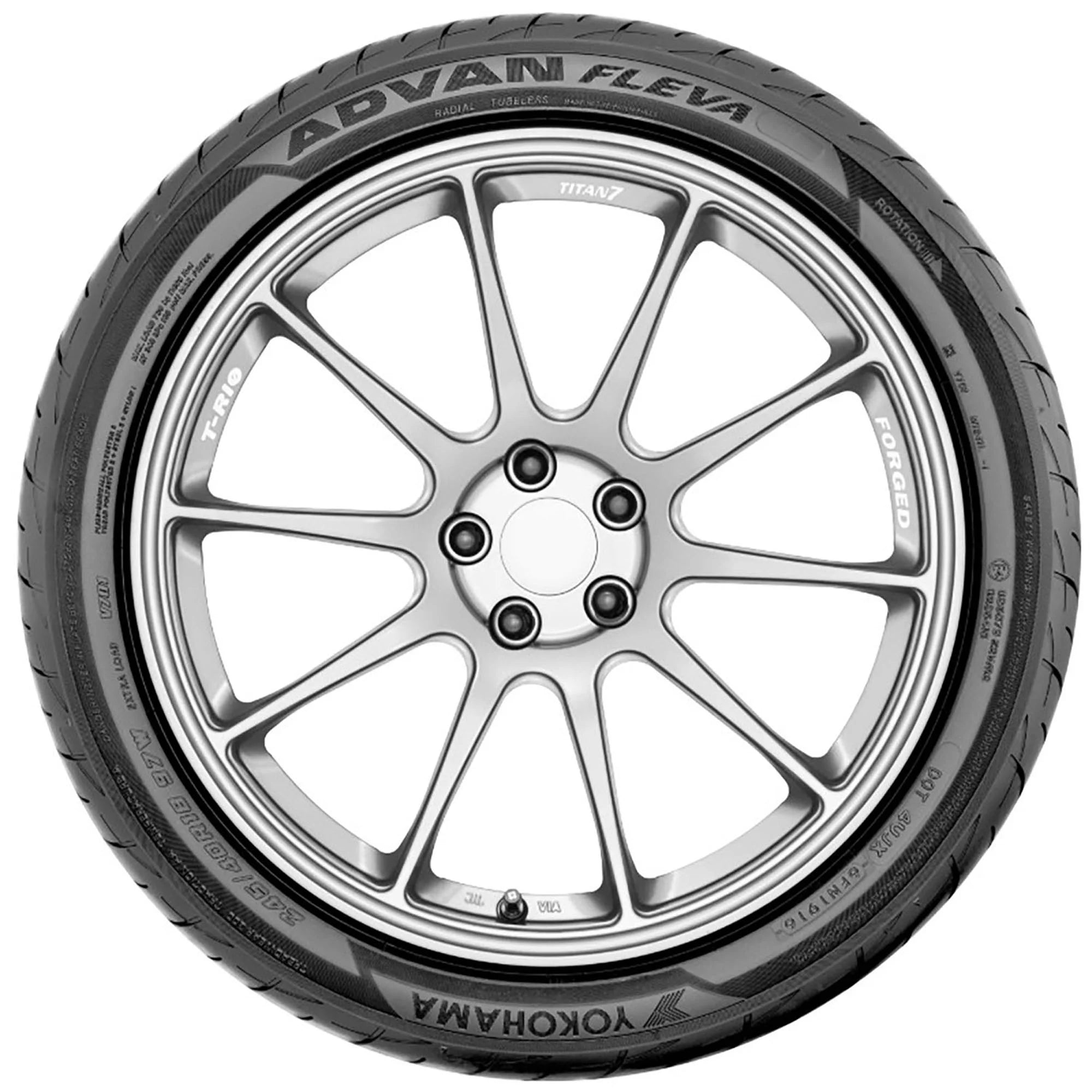 195/55R15 Yokohama Advan Fleva 85V BW Summer Tire - Gun Hill Tire House (WTW - WHOLESALE TIRES & WHEELS)
