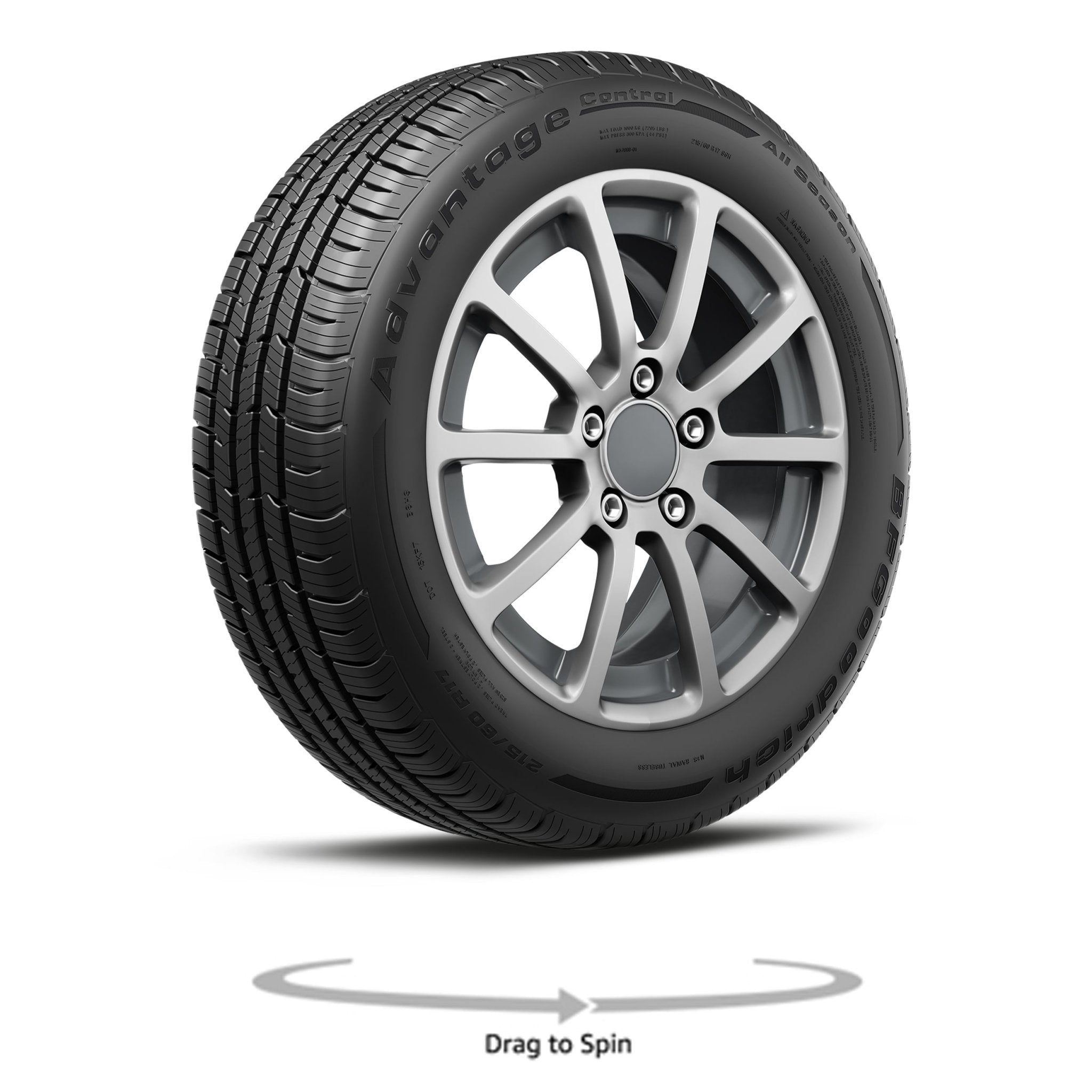225/55R19 Bfgoodrich Advantage Control All - Season 99V Tire - Gun Hill Tire House (WTW - WHOLESALE TIRES & WHEELS)