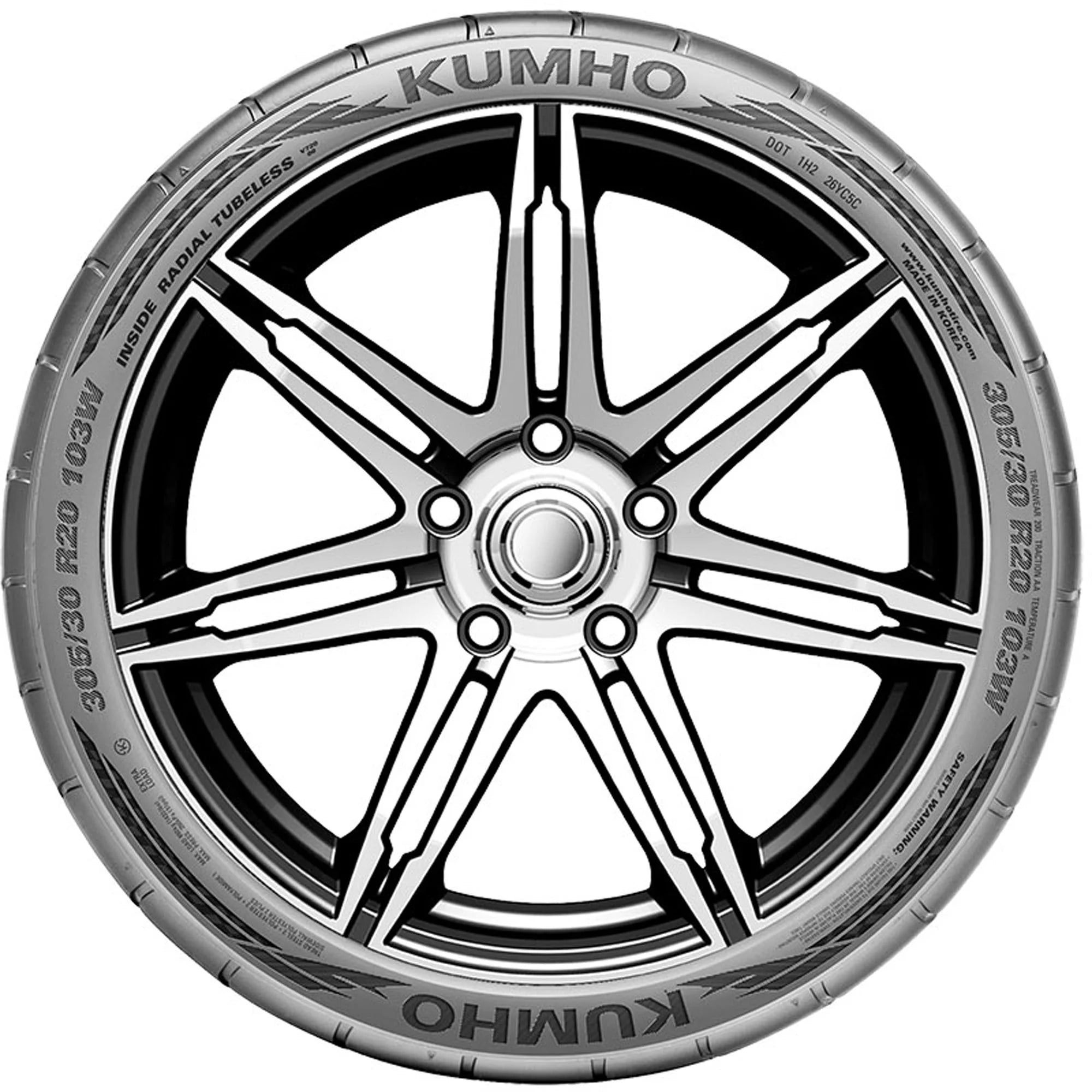 215/45R17 Kumho Ecsta V730 UHP 91W XL Passenger Tire - Gun Hill Tire House (WTW - WHOLESALE TIRES & WHEELS)