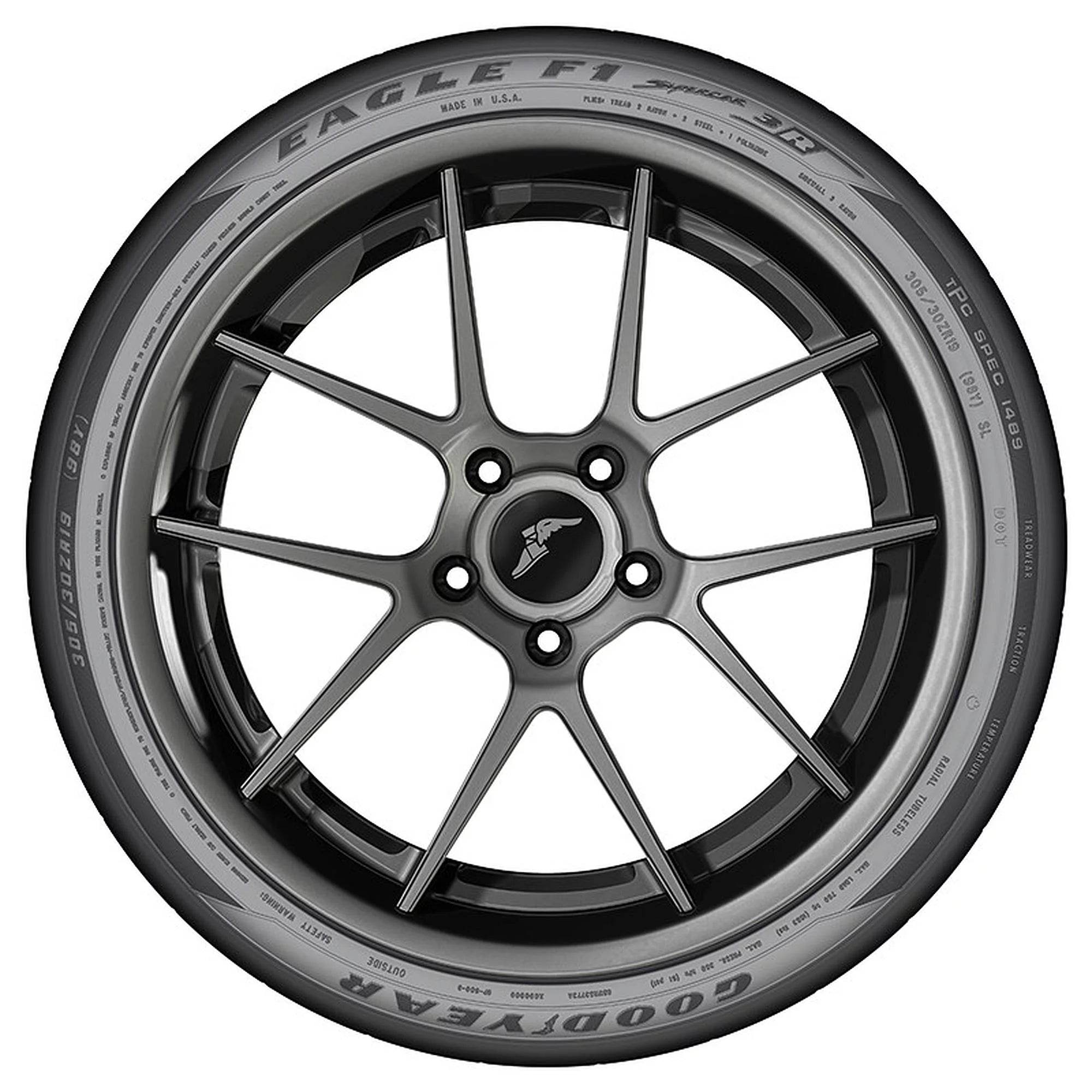 305/30R19 Goodyear Eagle F1 Supercar 3R UHP (98Y) Passenger Tire - Gun Hill Tire House (WTW - WHOLESALE TIRES & WHEELS)