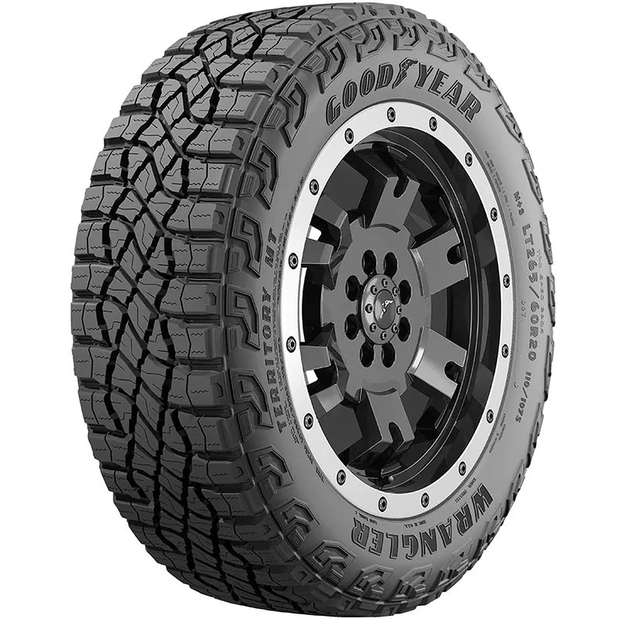 LT265/60R20 Goodyear Wrangler Territory MT Mud Terrain 110/107S C Light Truck Tire - Gun Hill Tire House (WTW - WHOLESALE TIRES & WHEELS)