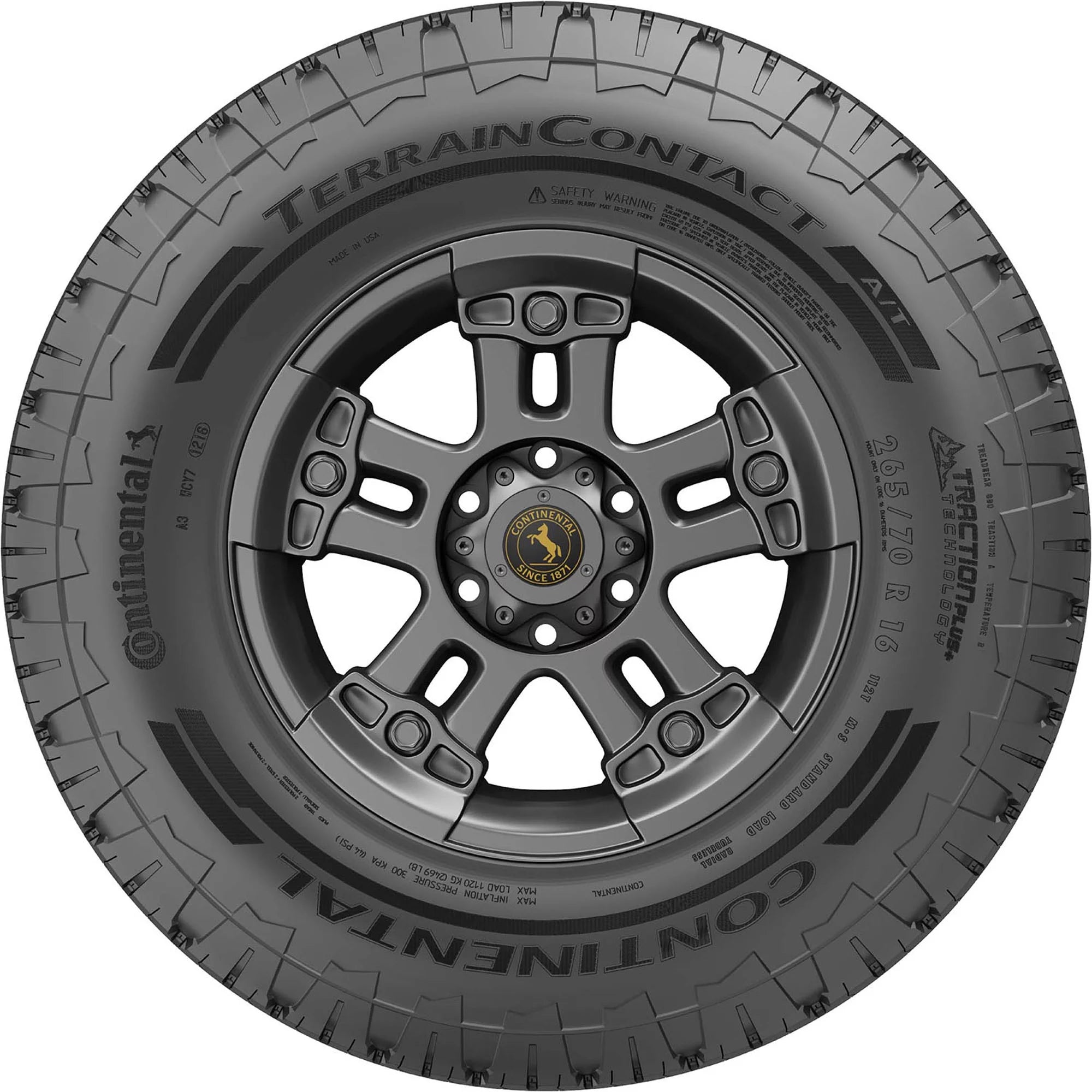 275/65R18 Continental Terraincontact A/T 116T OWL All Terrain Tire - Gun Hill Tire House (WTW - WHOLESALE TIRES & WHEELS)