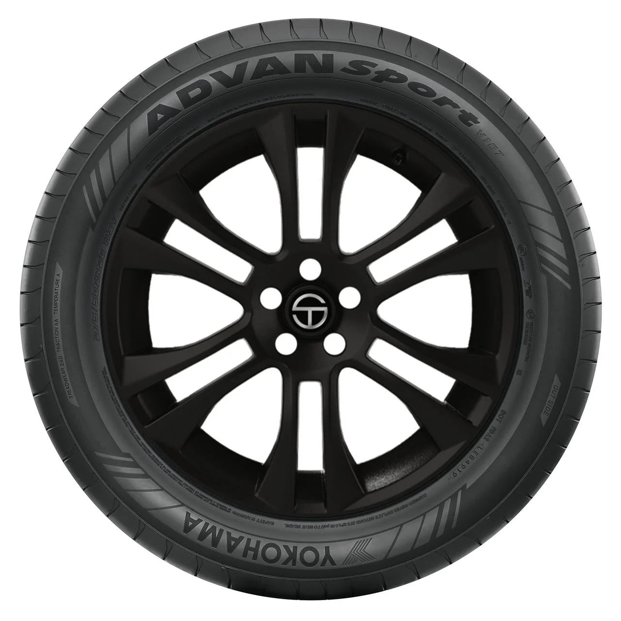 255/40ZR18 Yokohama Advan Sport V107 UHP 99Y XL Passenger Tire - Gun Hill Tire House (WTW - WHOLESALE TIRES & WHEELS)