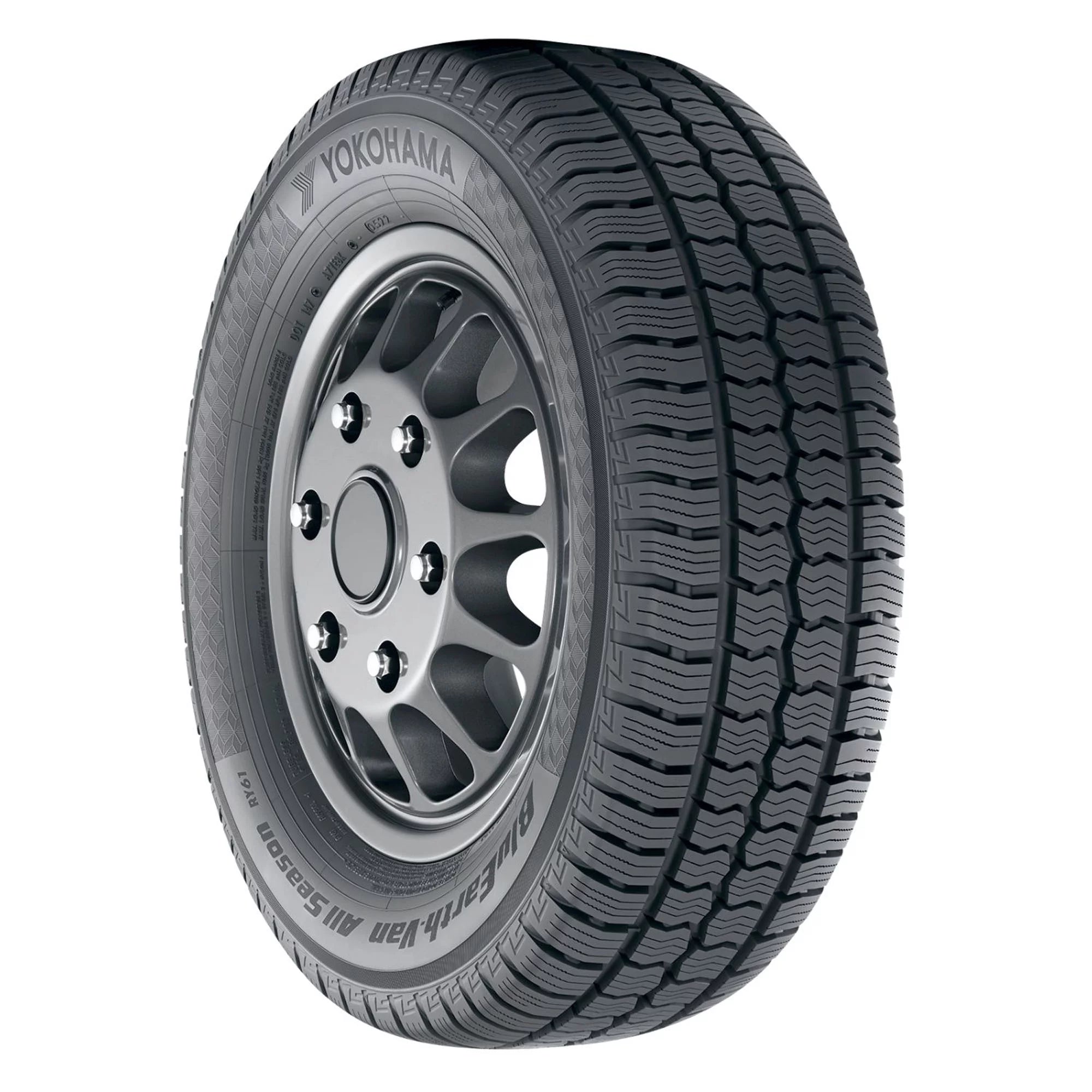 195/75R16C/8 Yokohama Bluearth - Van All Season RY61 107/105R BW All Season Tire - Gun Hill Tire House (WTW - WHOLESALE TIRES & WHEELS)