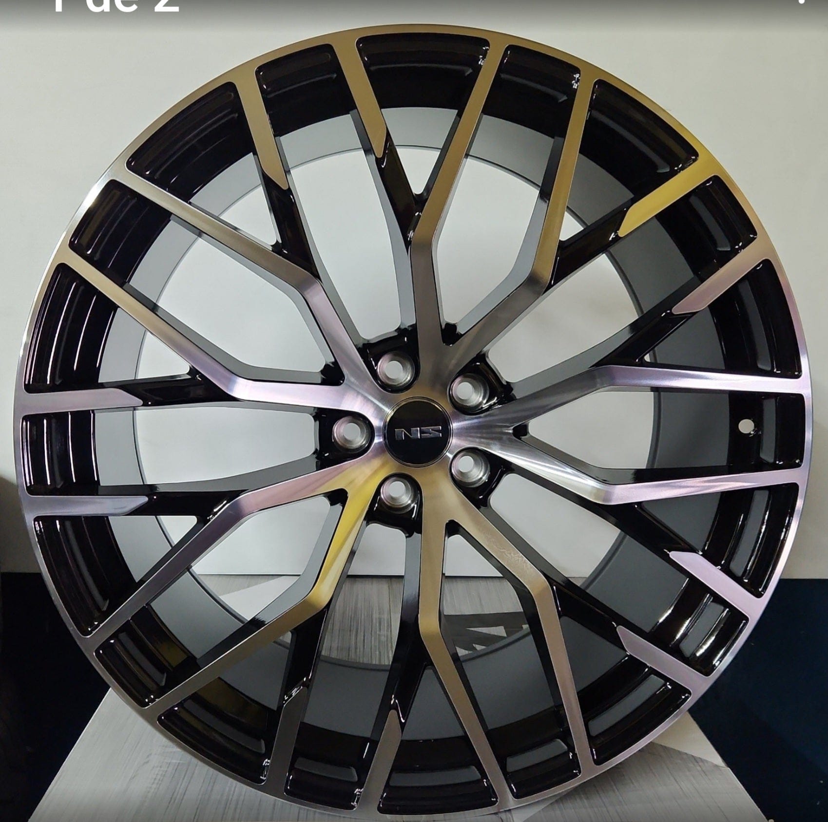 OE - 5482 809M STYLE 22X9.5 5X112 PIANO BLACK MACHINED - Gun Hill Tire House (WTW - WHOLESALE TIRES & WHEELS)