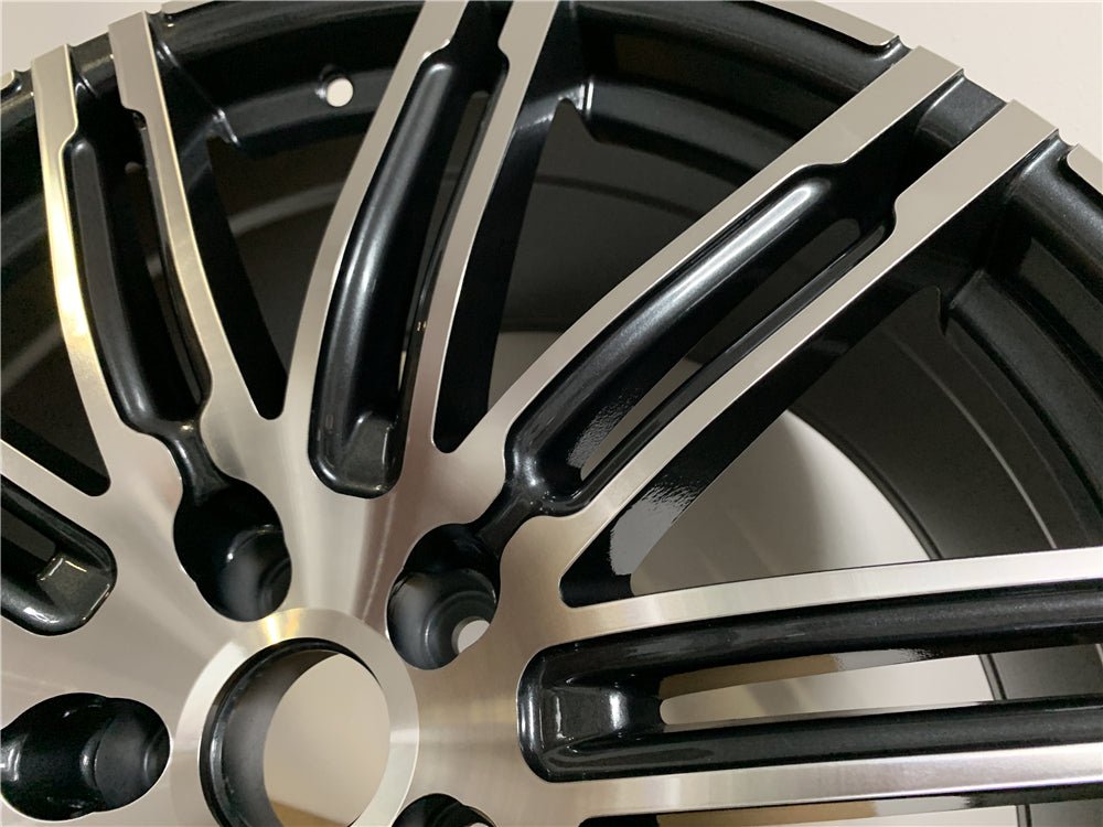 W858 1026 Gunmetal Machined Face 20x8.5 Et28 5x112 CB66.45 - Gun Hill Tire House (WTW - WHOLESALE TIRES & WHEELS)