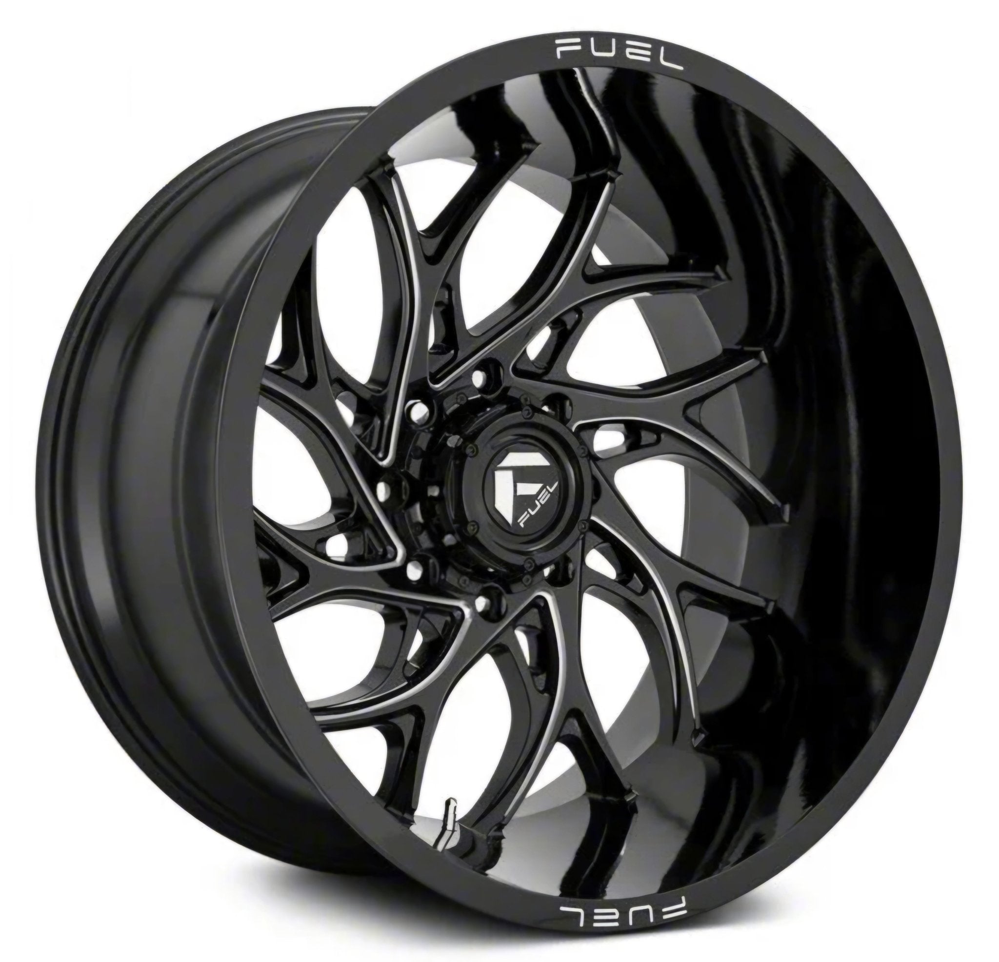 FUEL D741 20X9 8X180 GLOSSY BLACK - Gun Hill Tire House (WTW - WHOLESALE TIRES & WHEELS)