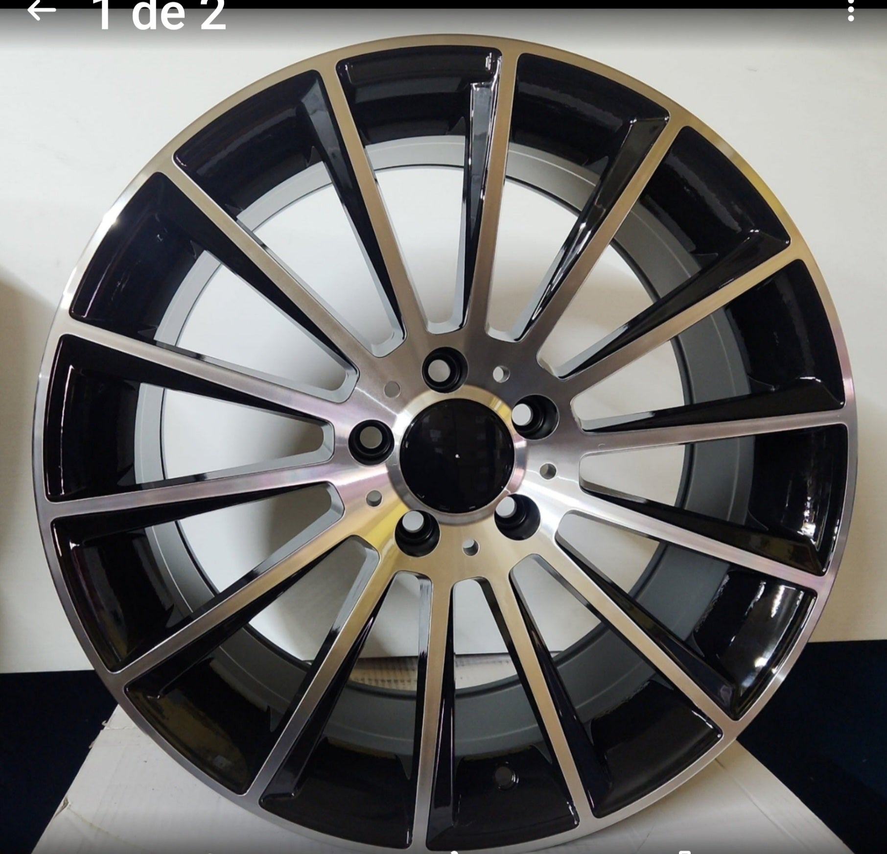W813 WHEELS 18X9.5 5X112 BLACK MACHINE FACE - Gun Hill Tire House (WTW - WHOLESALE TIRES & WHEELS)