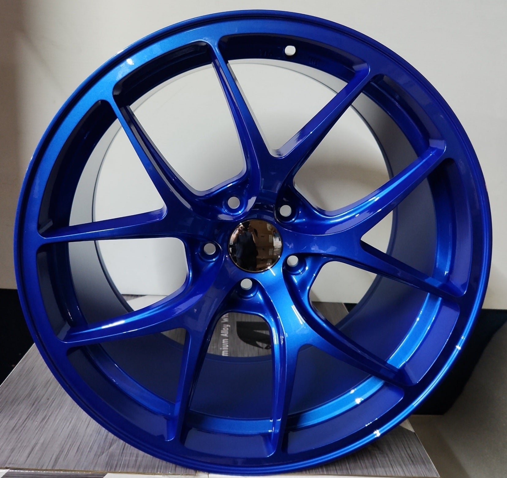 W005 19X9.5 5X114.3 BLUE - Gun Hill Tire House (WTW - WHOLESALE TIRES & WHEELS)